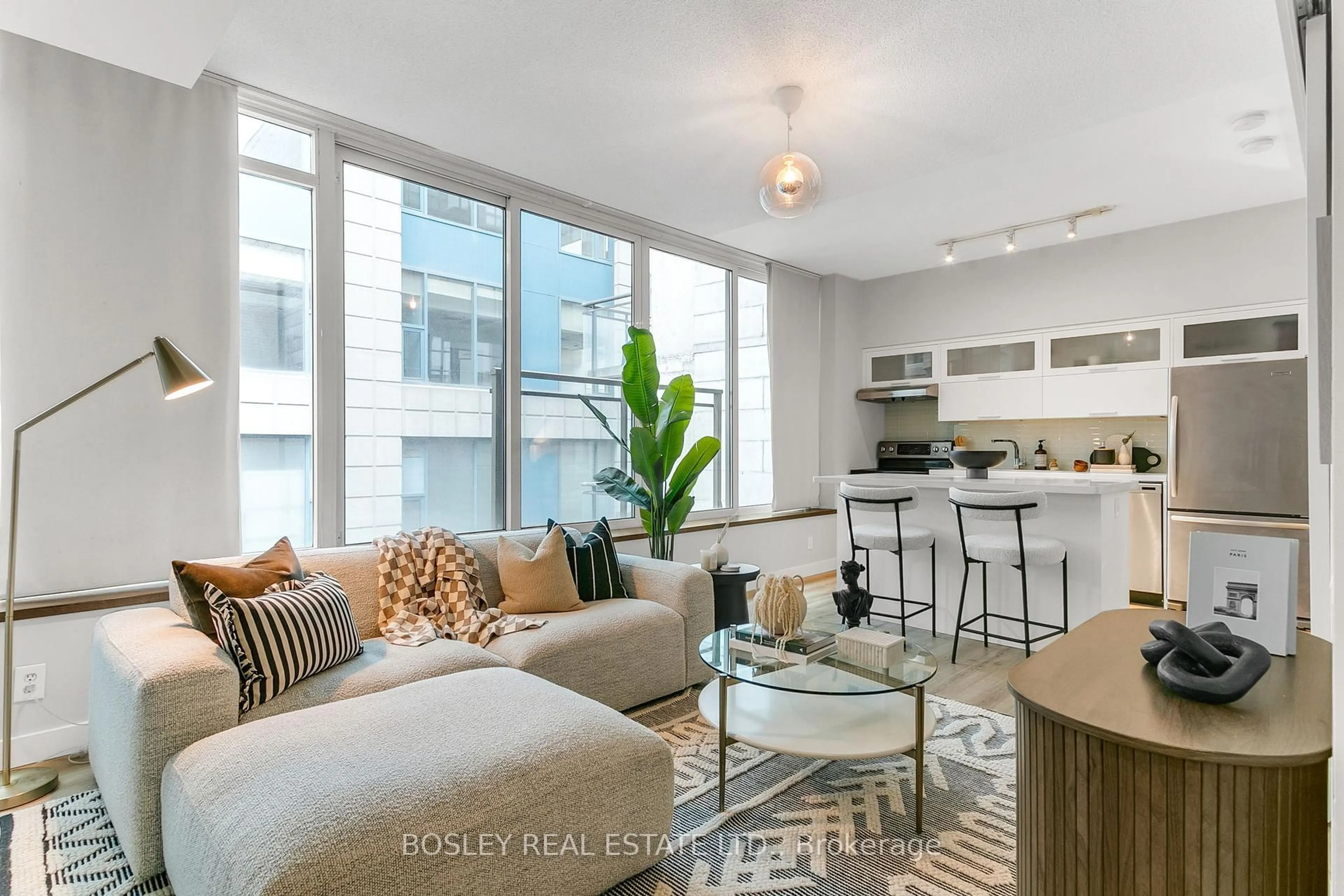Living room with furniture, unknown for 50 Camden St #708, Toronto Ontario M5V 3N1