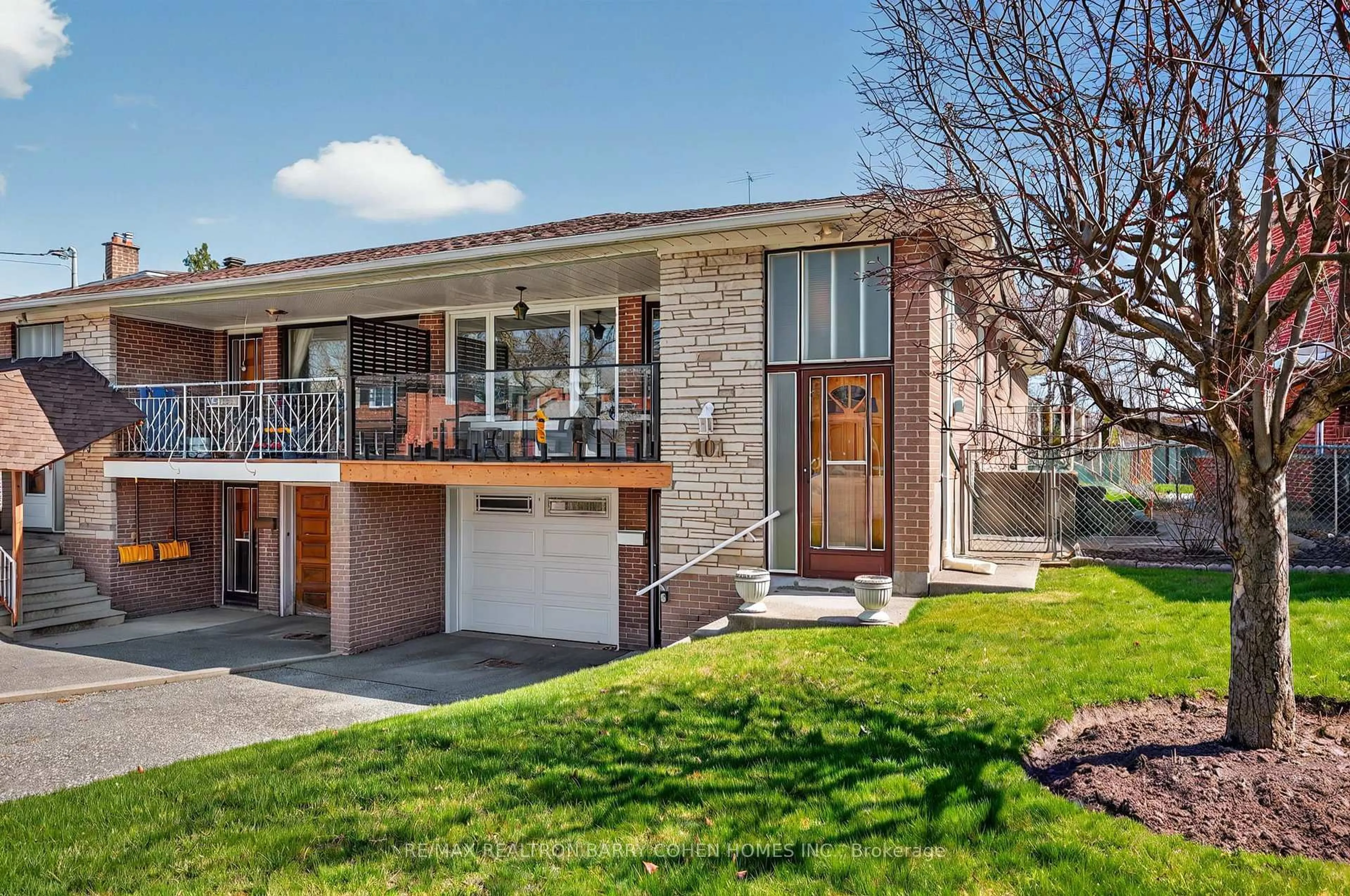 Home with brick exterior material, street for 101 Greenbush Rd, Toronto Ontario M2M 1P5