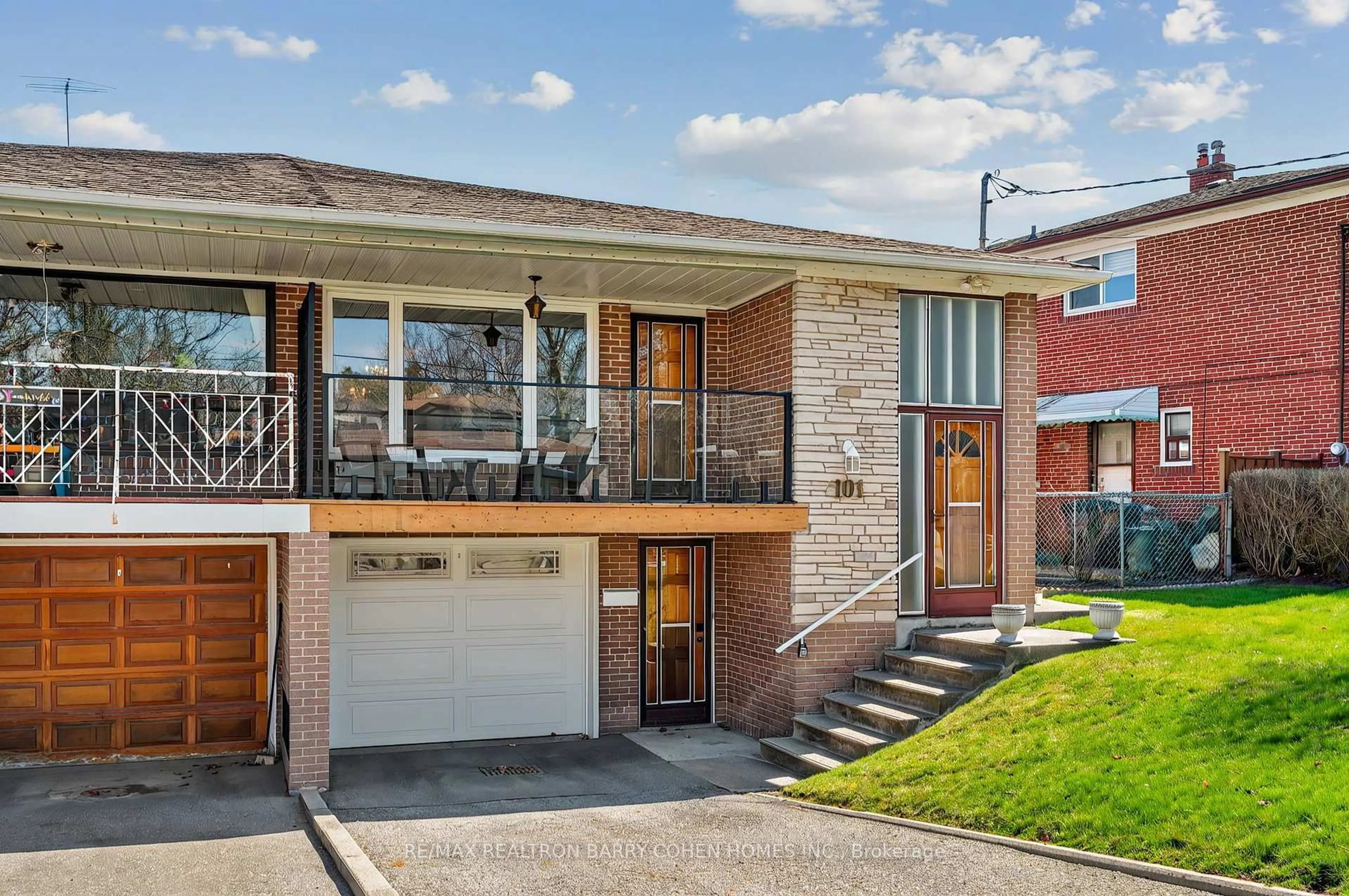 Home with brick exterior material, street for 101 Greenbush Rd, Toronto Ontario M2M 1P5