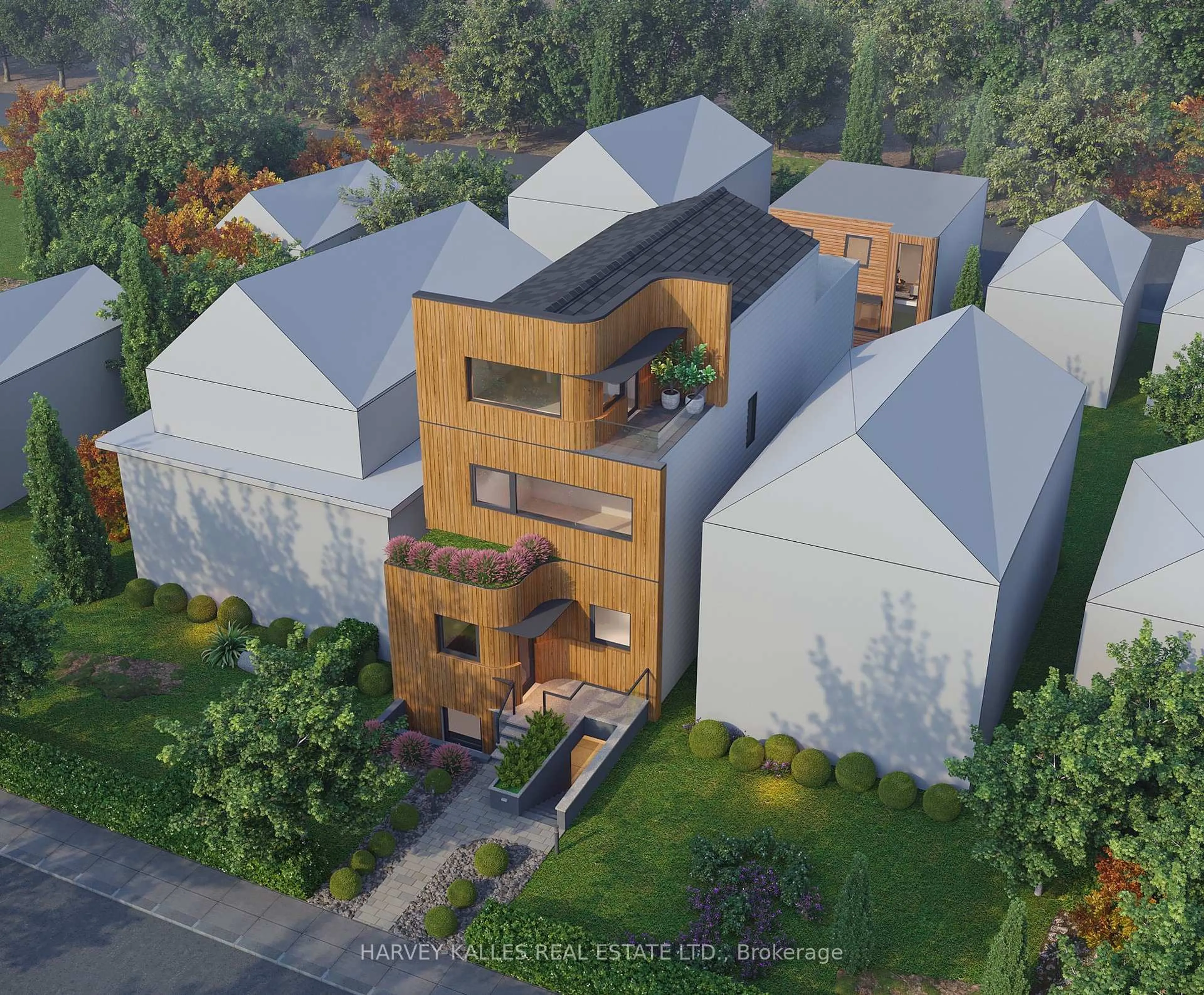 A pic from outside/outdoor area/front of a property/back of a property/a pic from drone, building for 205 Wychwood Ave, Toronto Ontario M6C 2T5