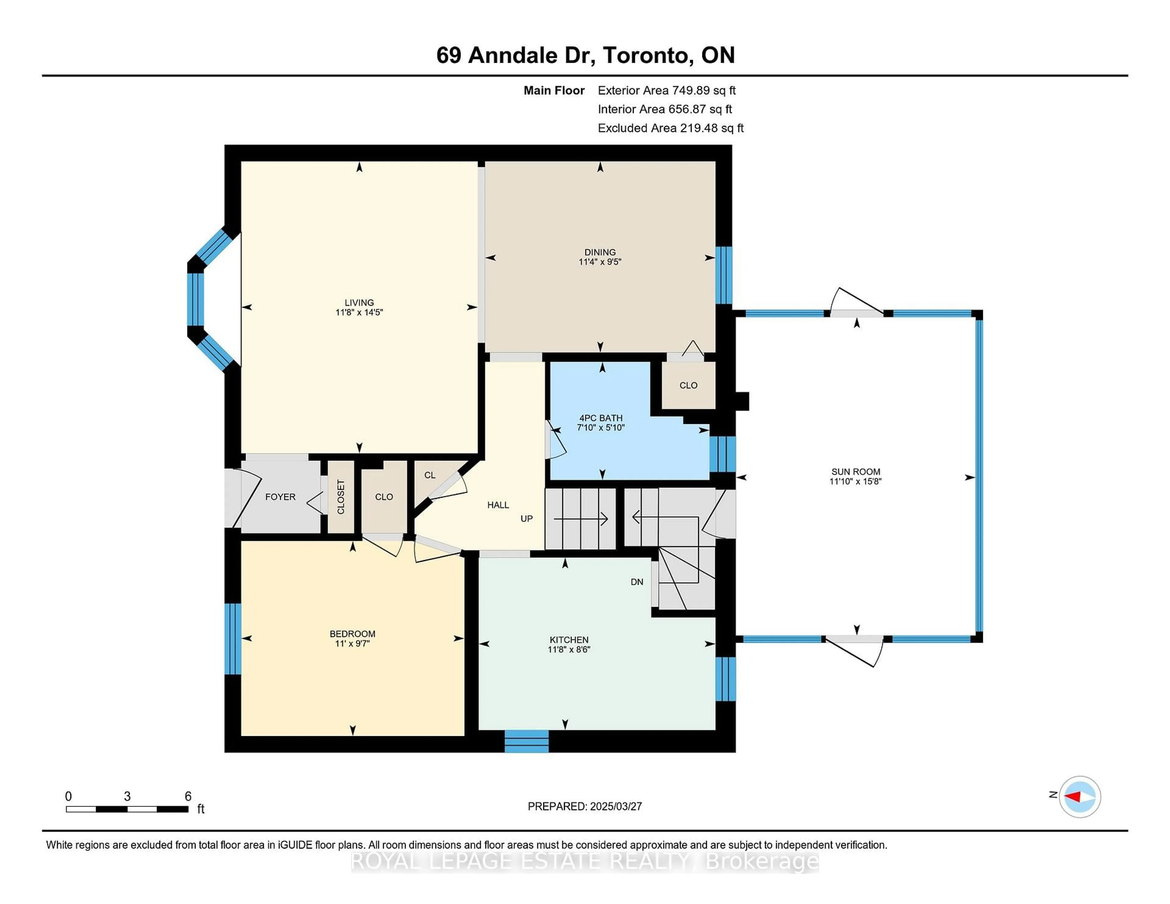 Floor plan for 69 Anndale Dr, Toronto Ontario M2N 2X2