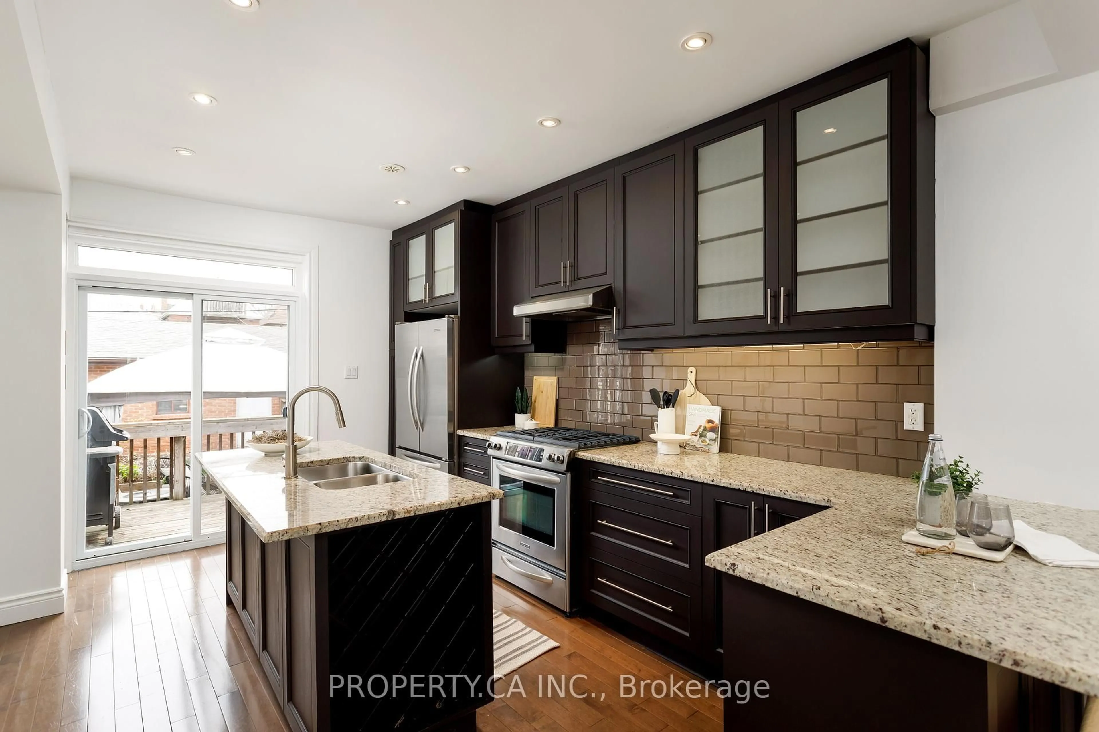 Contemporary kitchen, ceramic/tile floor for 487 Roxton Rd, Toronto Ontario M6G 3R5