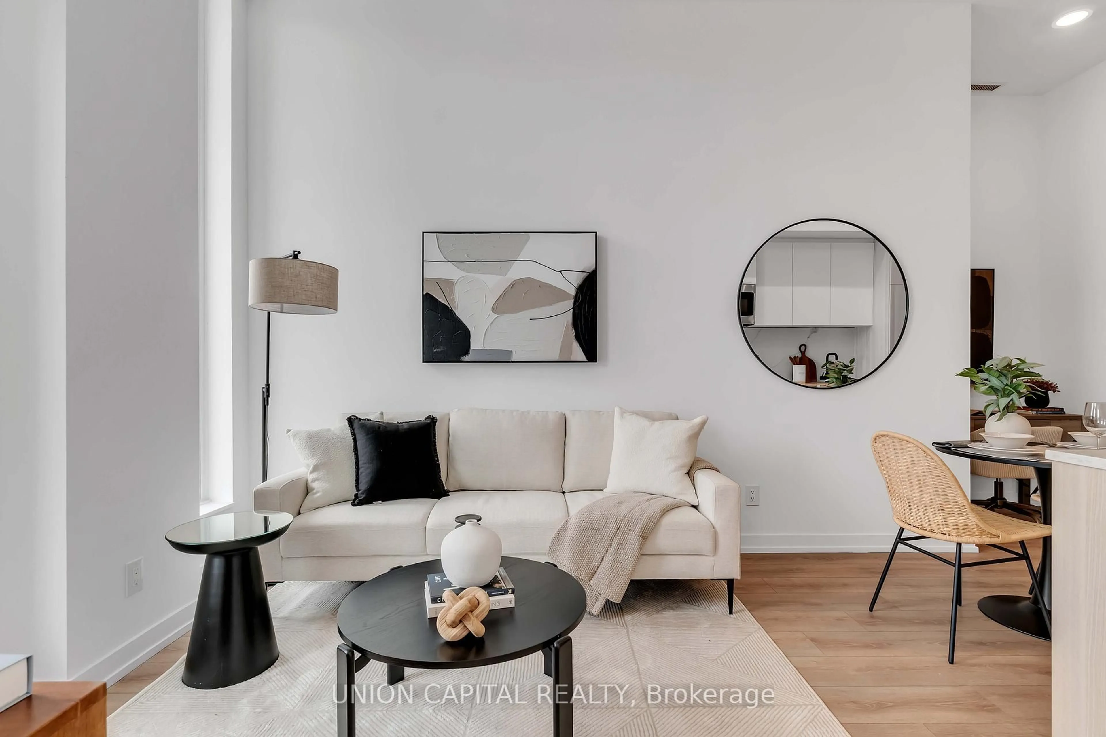 Living room with furniture, unknown for 500 Dupont St #207, Toronto Ontario M6G 0B8