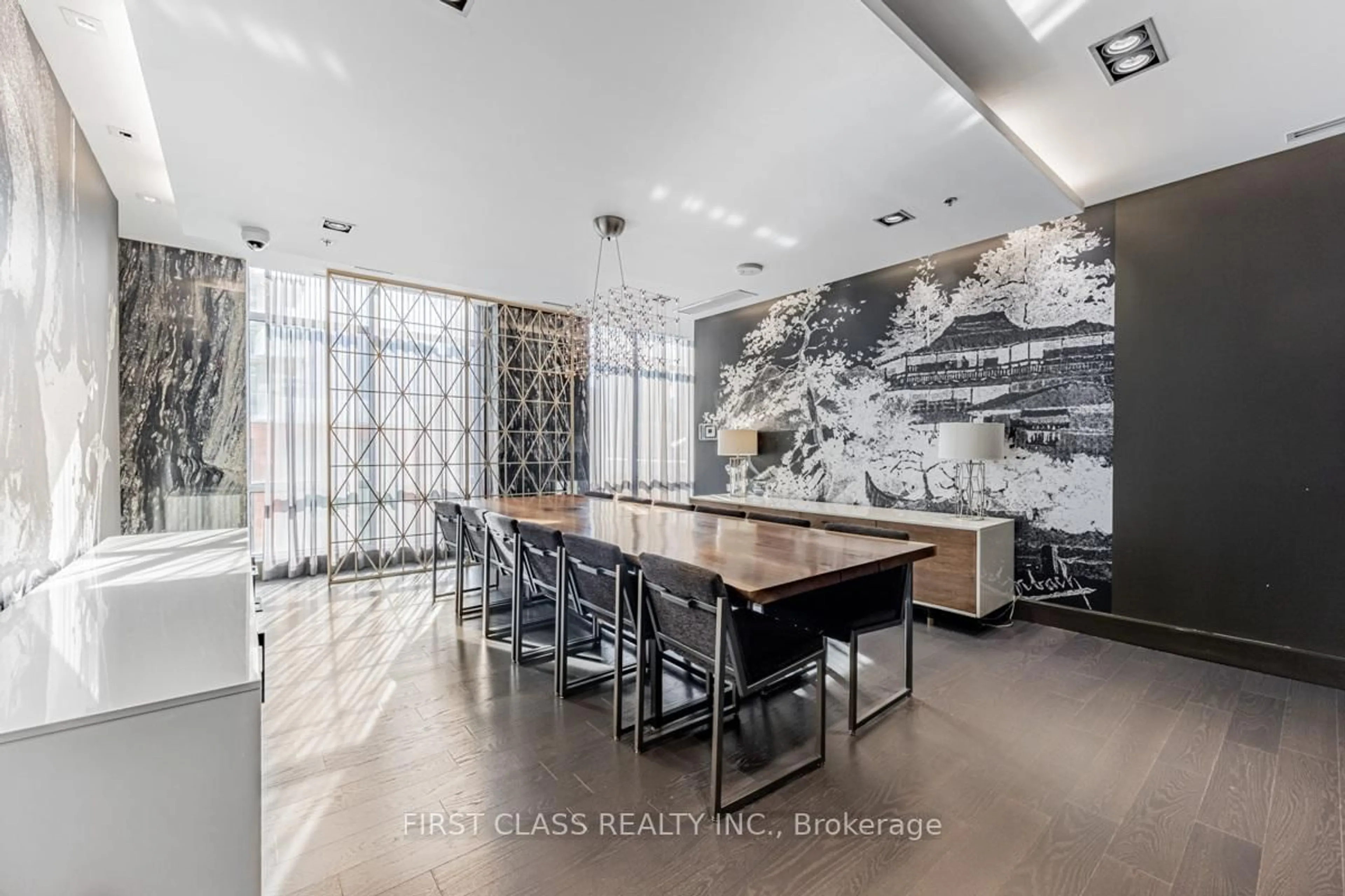 Contemporary kitchen, ceramic/tile floor for 30 Nelson St #4104, Toronto Ontario M5V 0H5