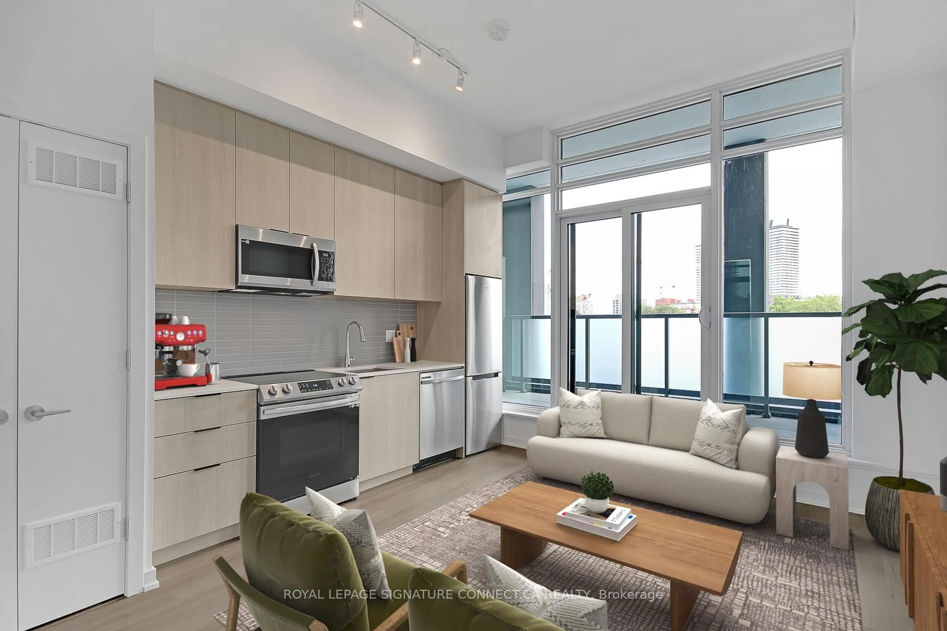 Open concept kitchen, unknown for 50 Power St #408, Toronto Ontario M5A 3A6