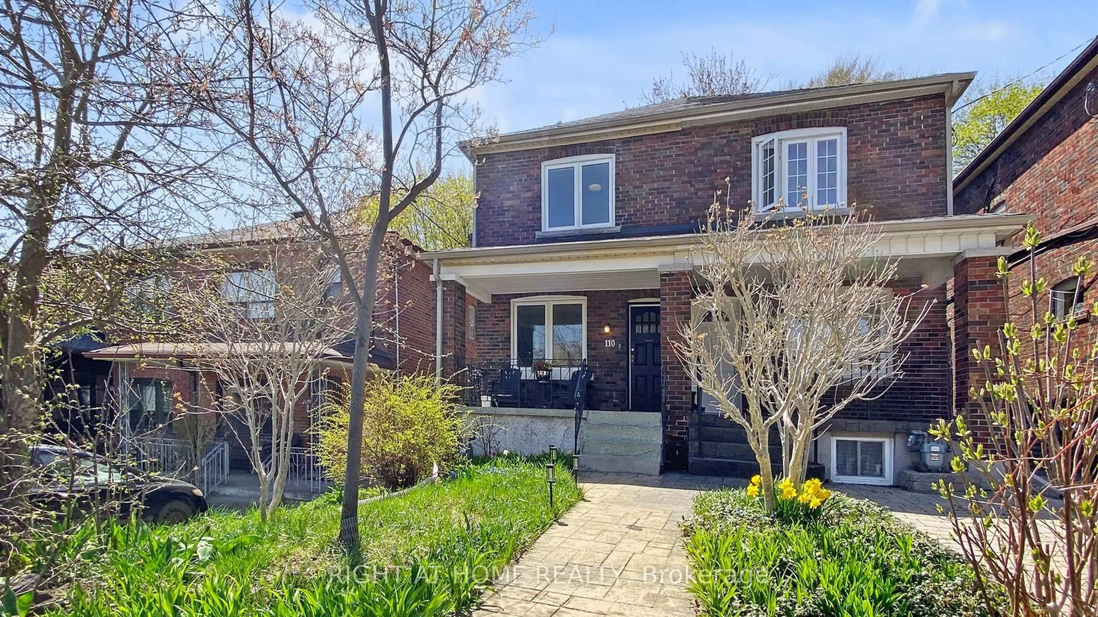Home with brick exterior material, street for 110 Roseneath Gdns, Toronto Ontario M6C 3X6