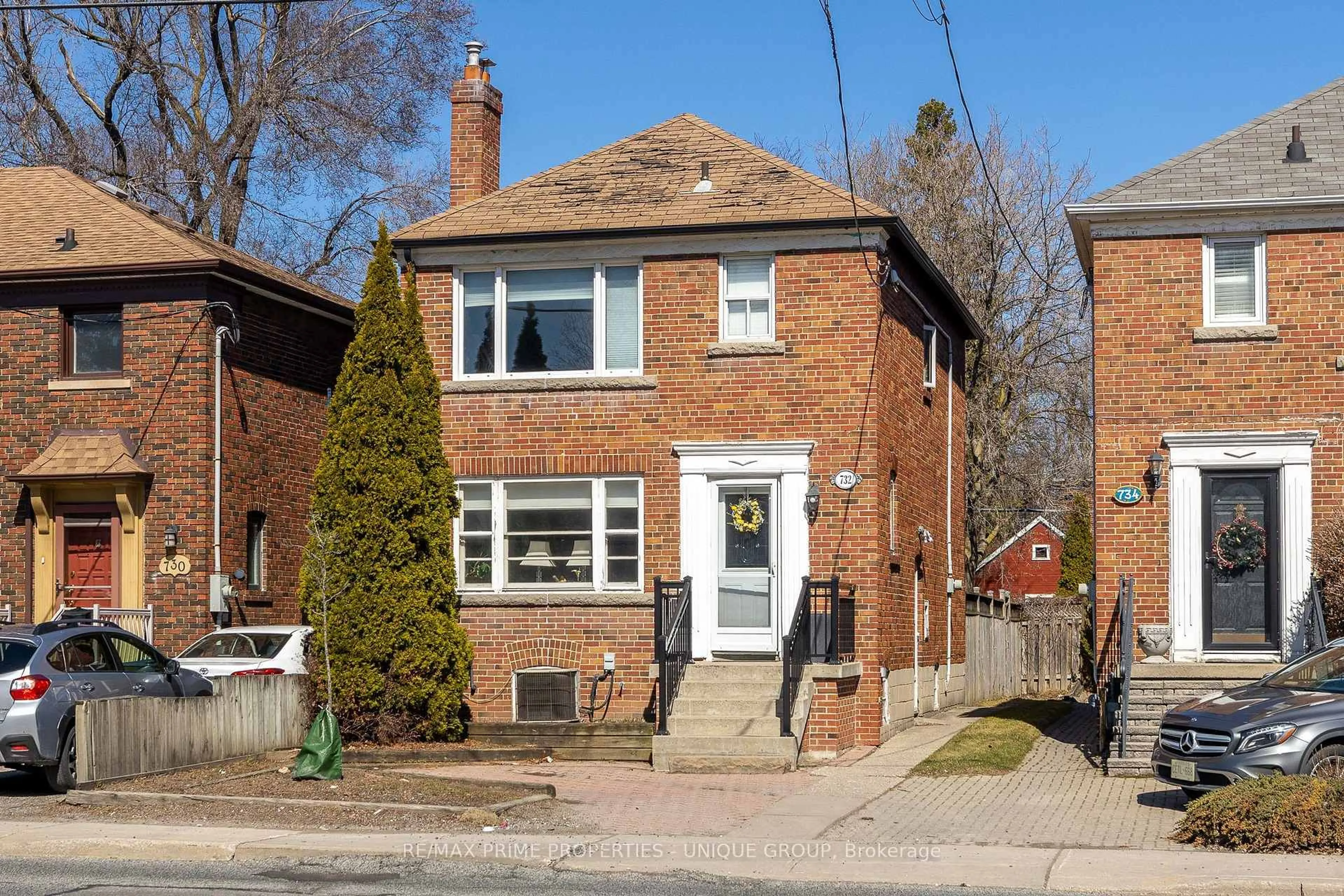 Home with brick exterior material, street for 732 Eglinton Ave, Toronto Ontario M4G 2K7