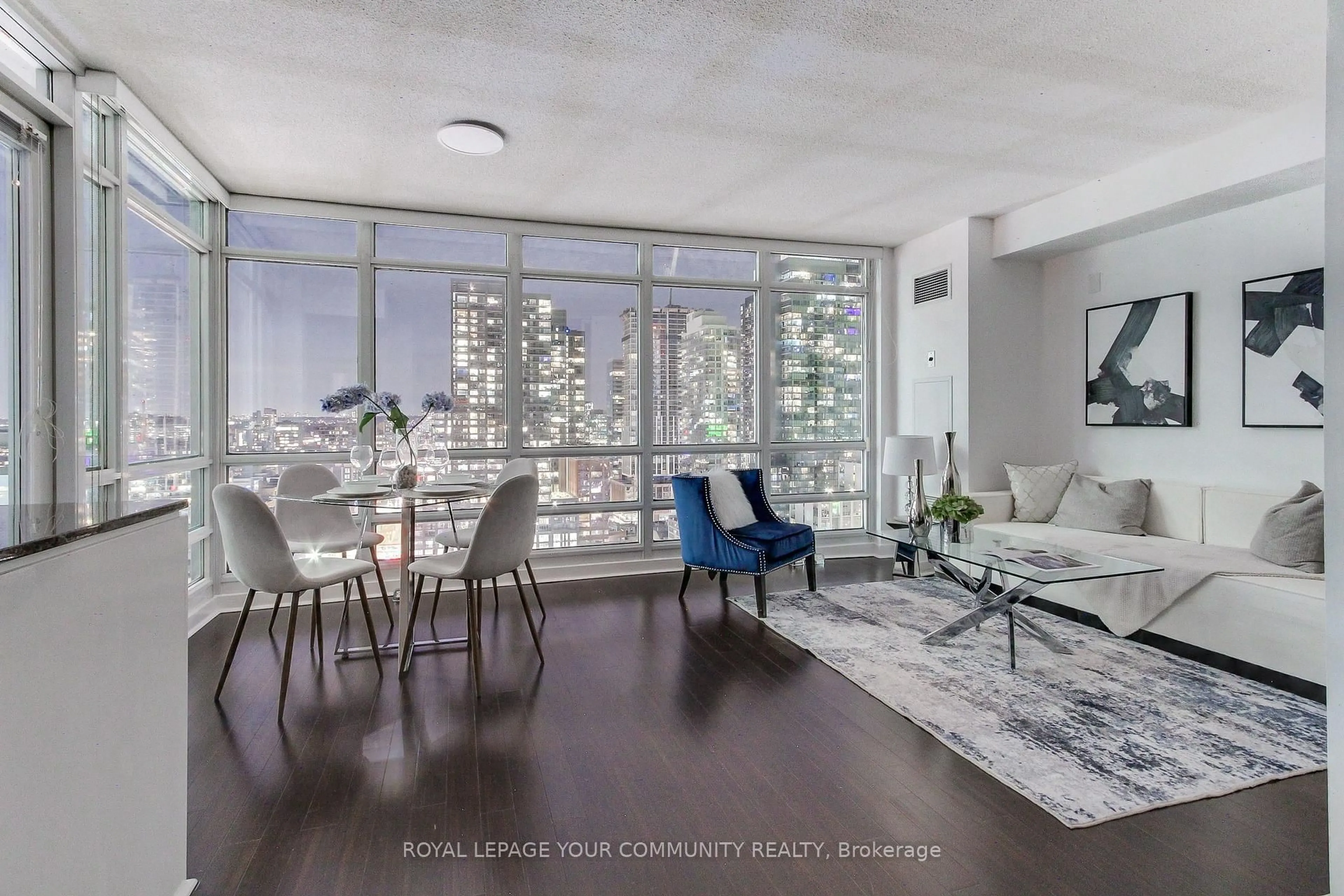 Living room with furniture, unknown for 397 Front St #2906, Toronto Ontario M5V 3S1