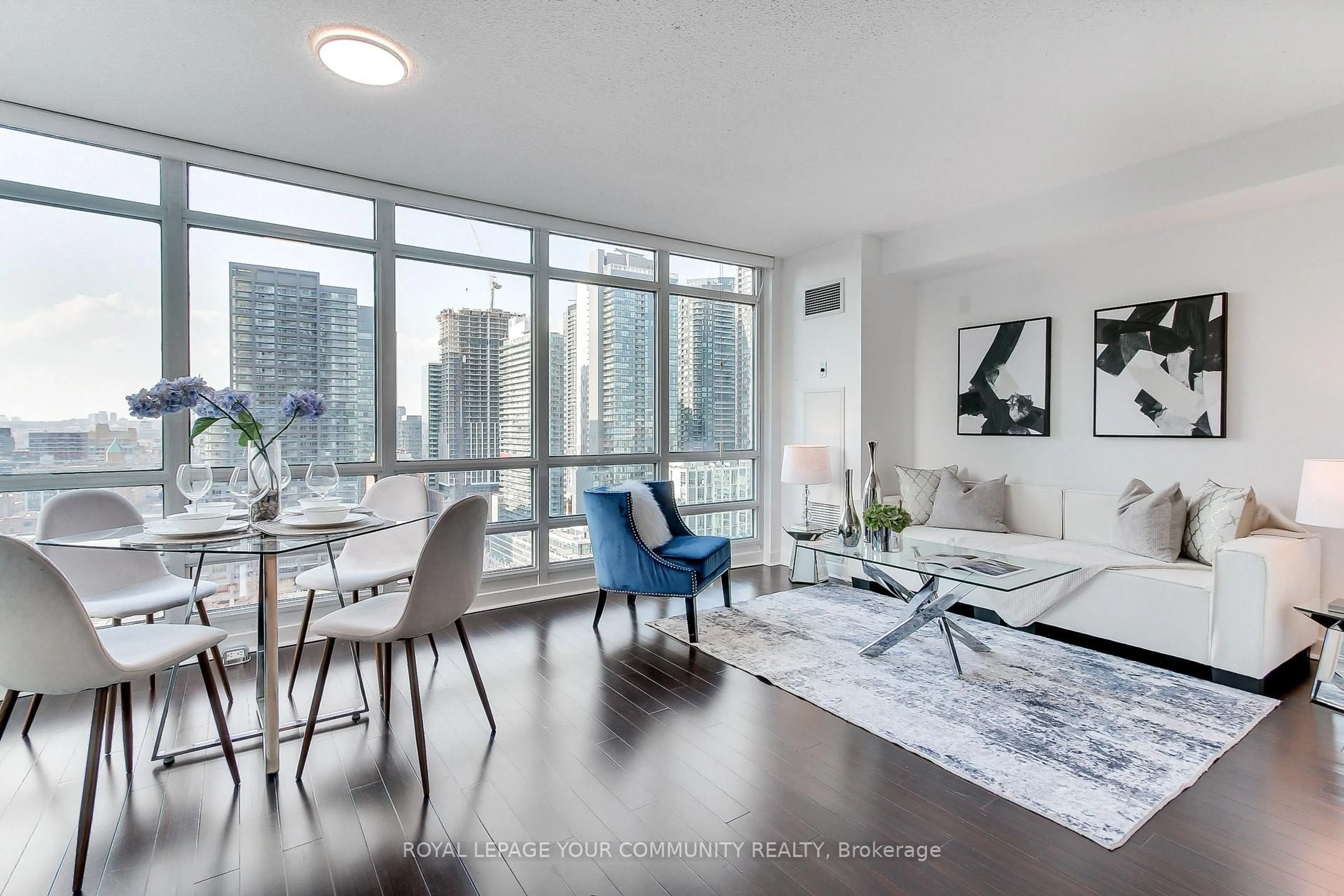 Living room with furniture, unknown for 397 Front St #2906, Toronto Ontario M5V 3S1