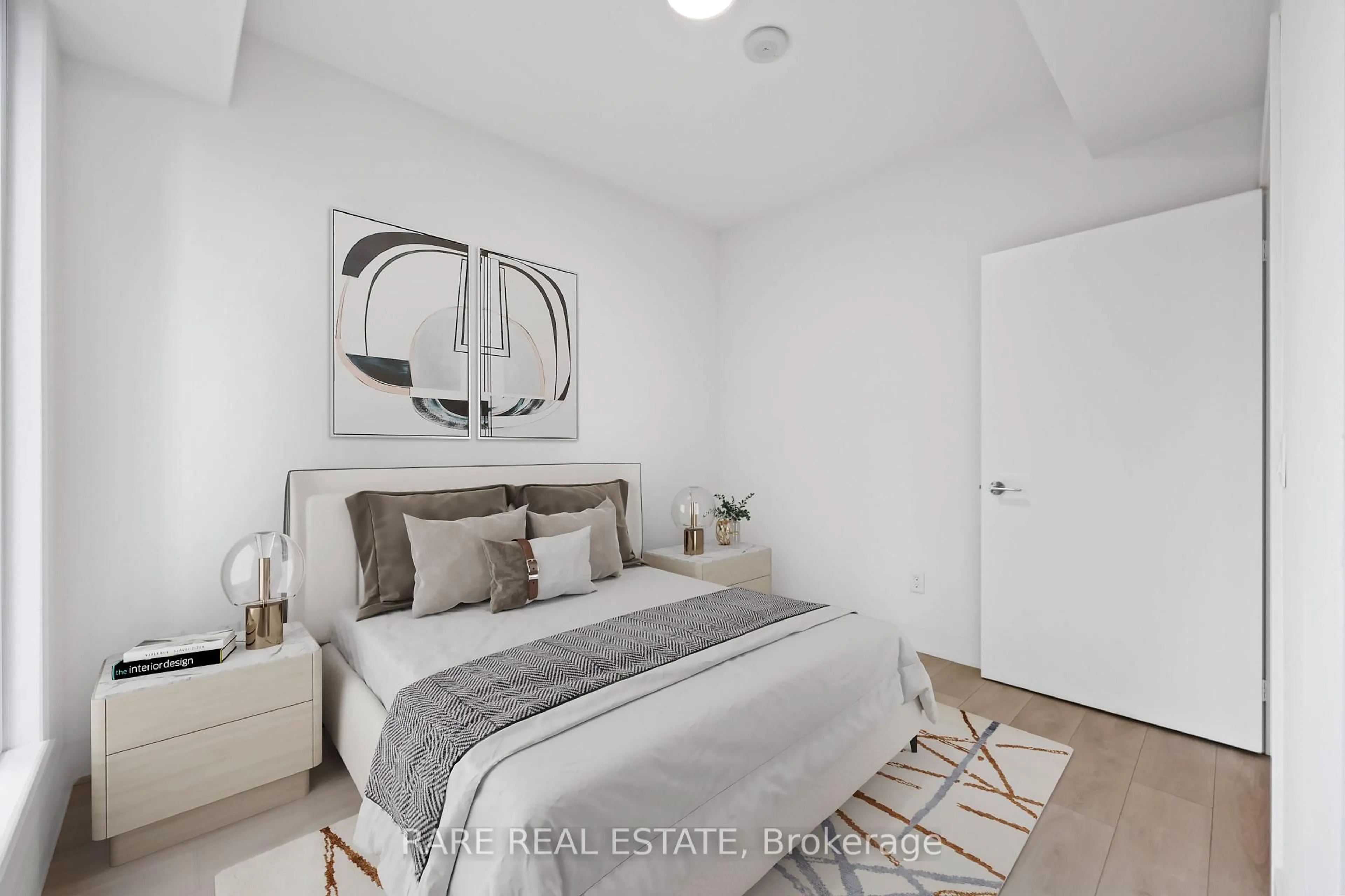 Bedroom with bed, unknown for 35 Mercer St #1415, Toronto Ontario M5V 0V1