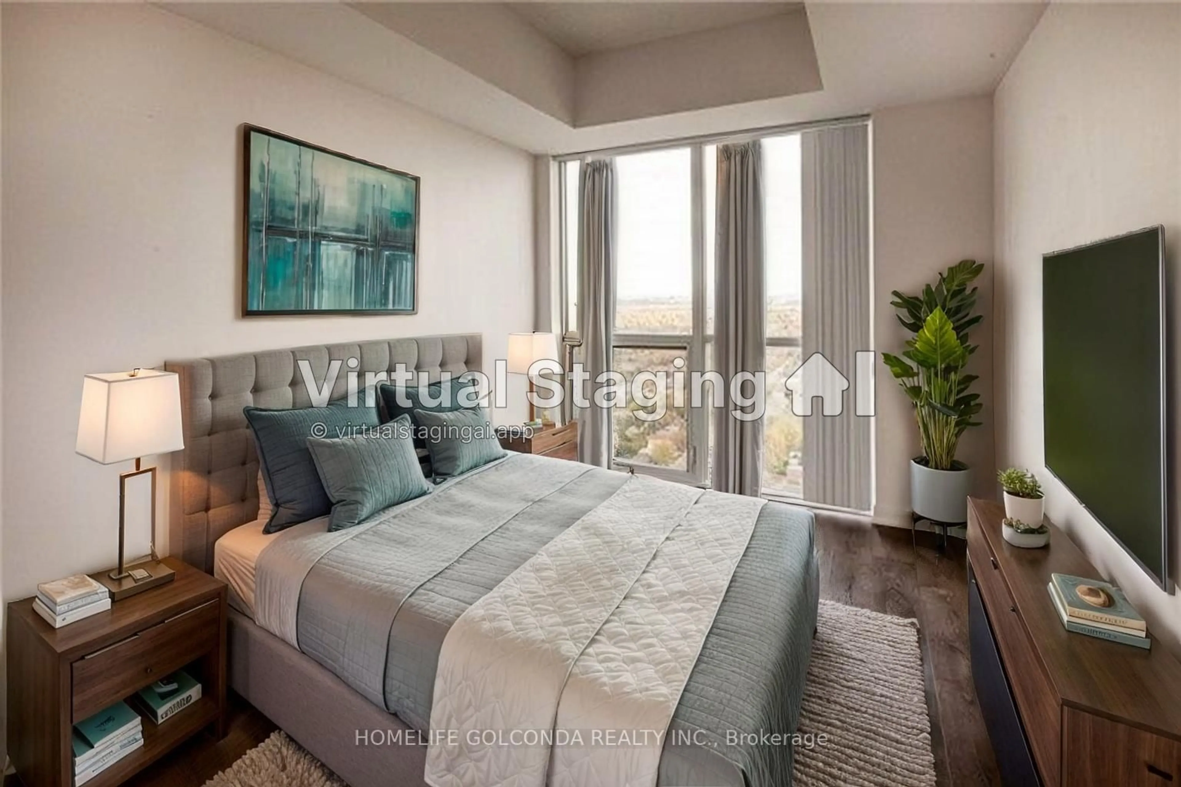 Bedroom with bed, unknown for 5168 Yonge St #LPH107, Toronto Ontario M2N 5P6
