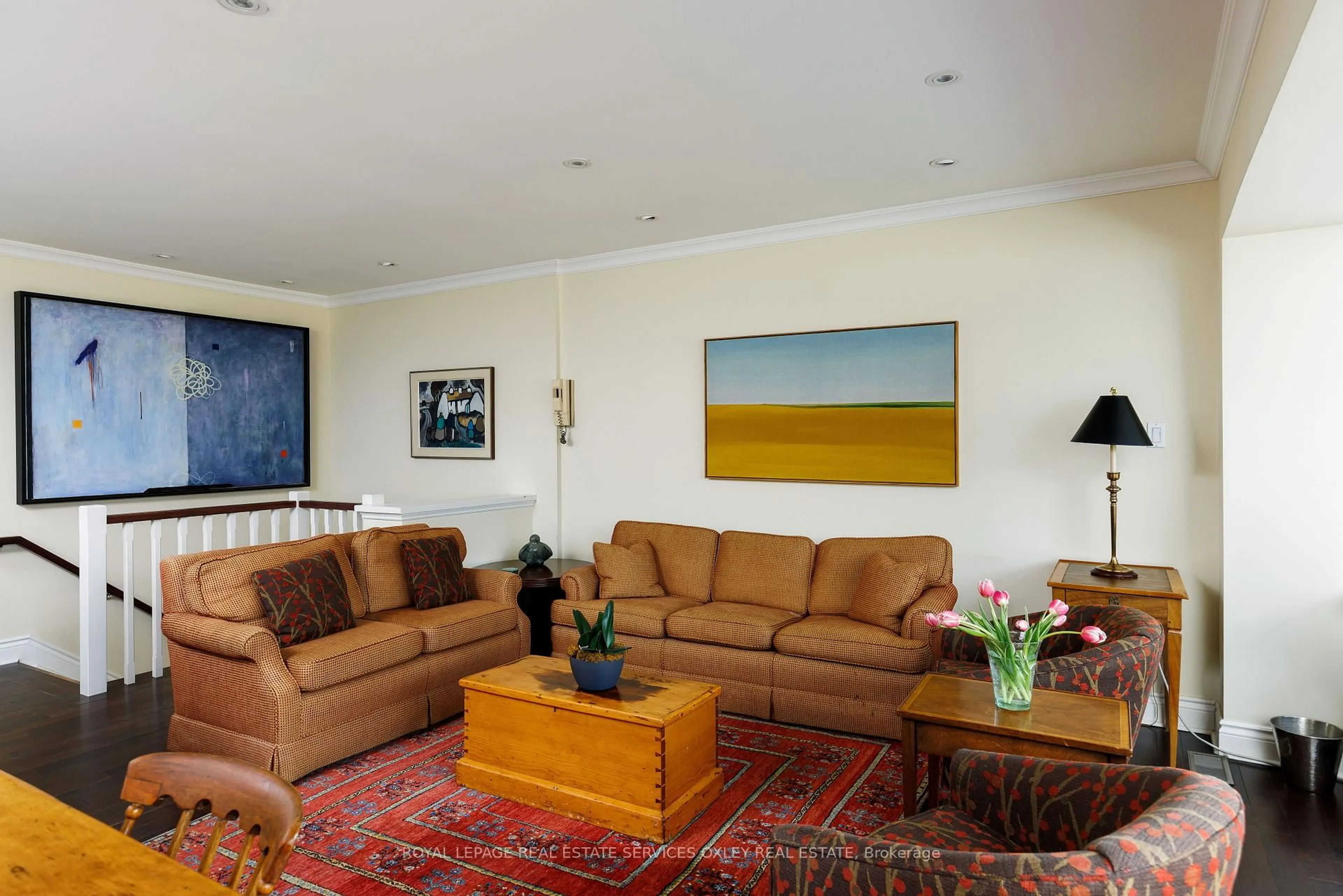 Living room with furniture, unknown for 8 Hawthorn Ave #205, Toronto Ontario M4W 2Z2