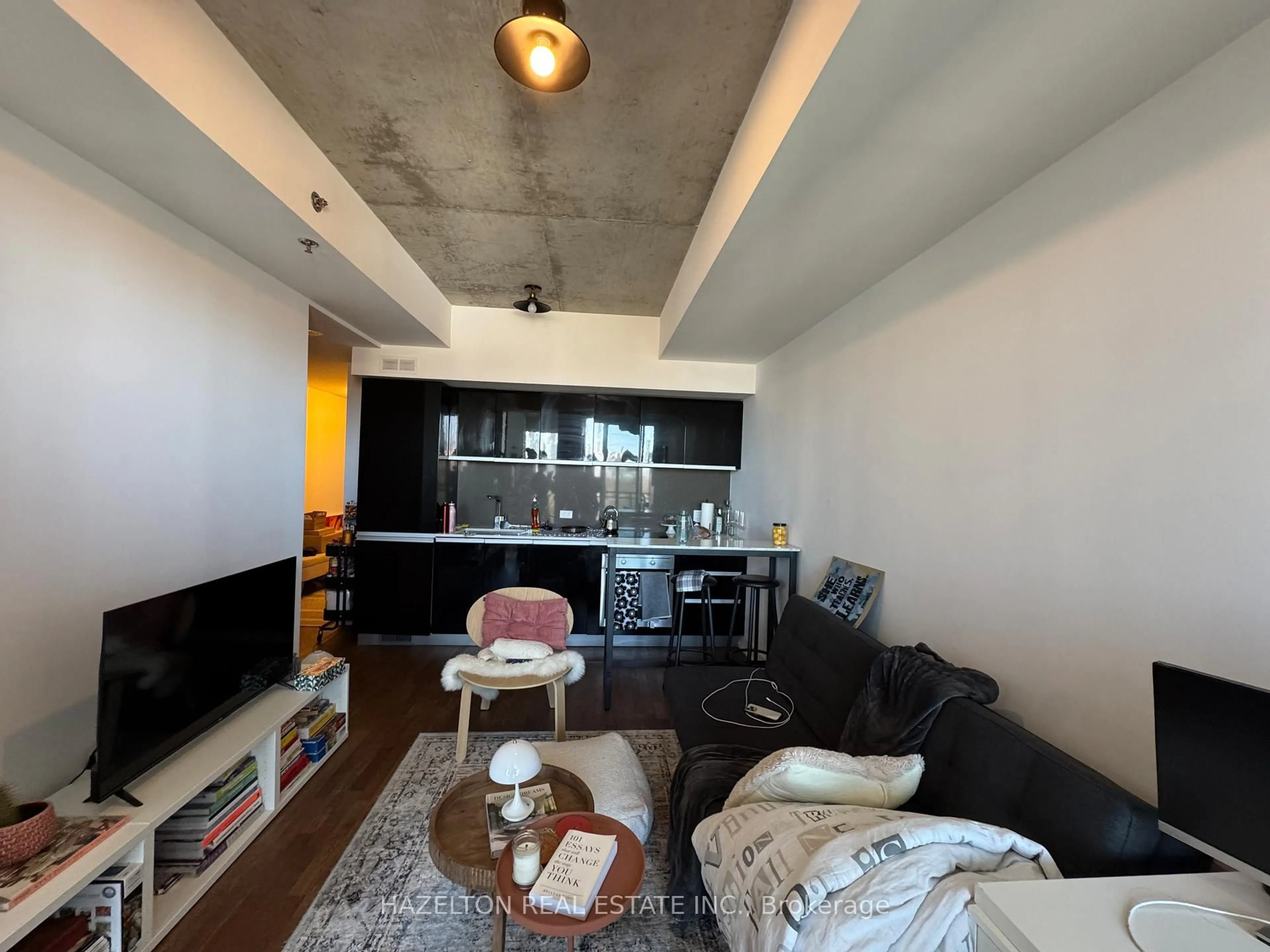 Living room with furniture, unknown for 20 Minowan Miikan Lane #1029, Toronto Ontario M6J 0E5