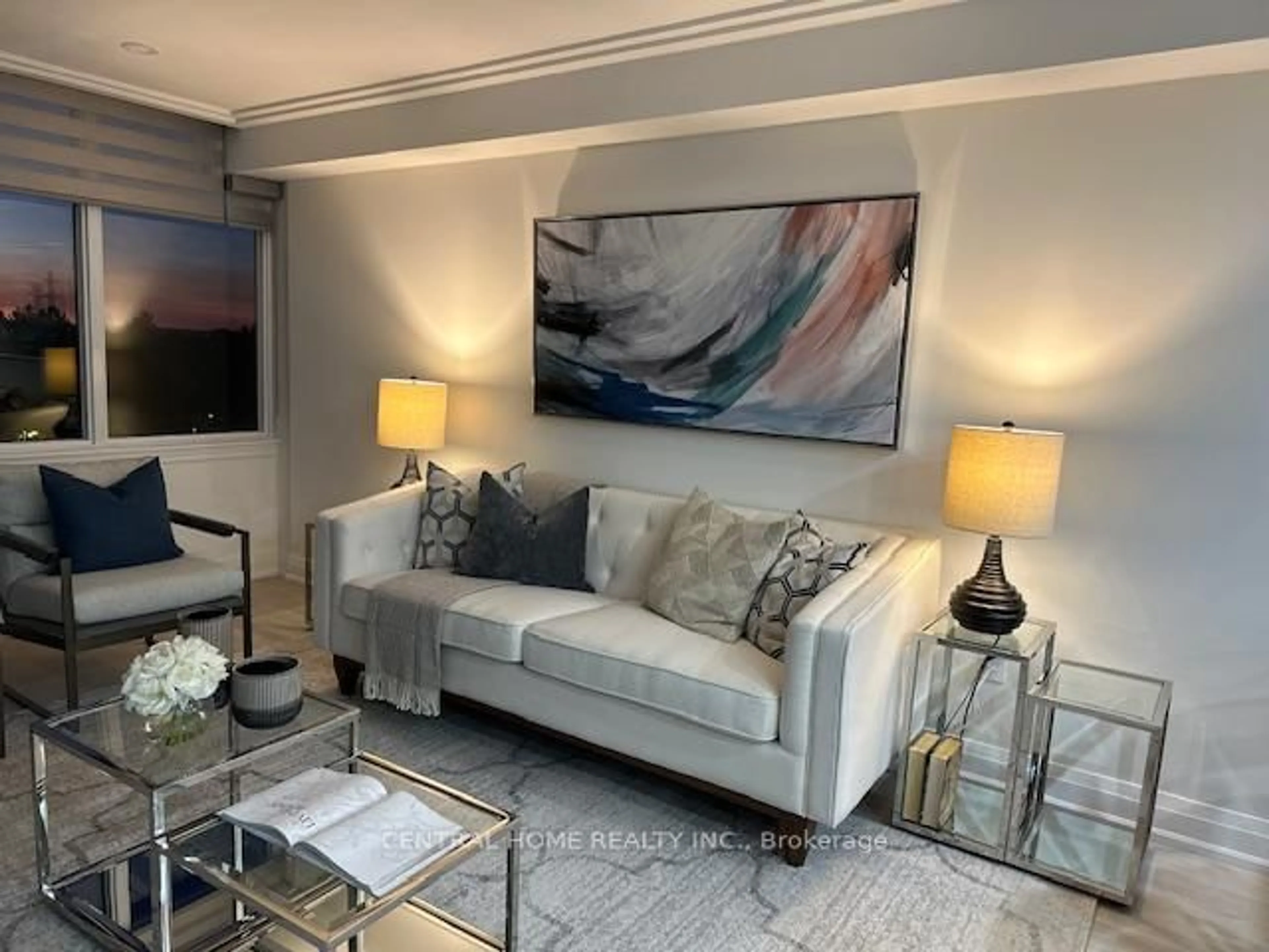 Living room with furniture, unknown for 55 Skymark Dr #605, Toronto Ontario M2H 3N4