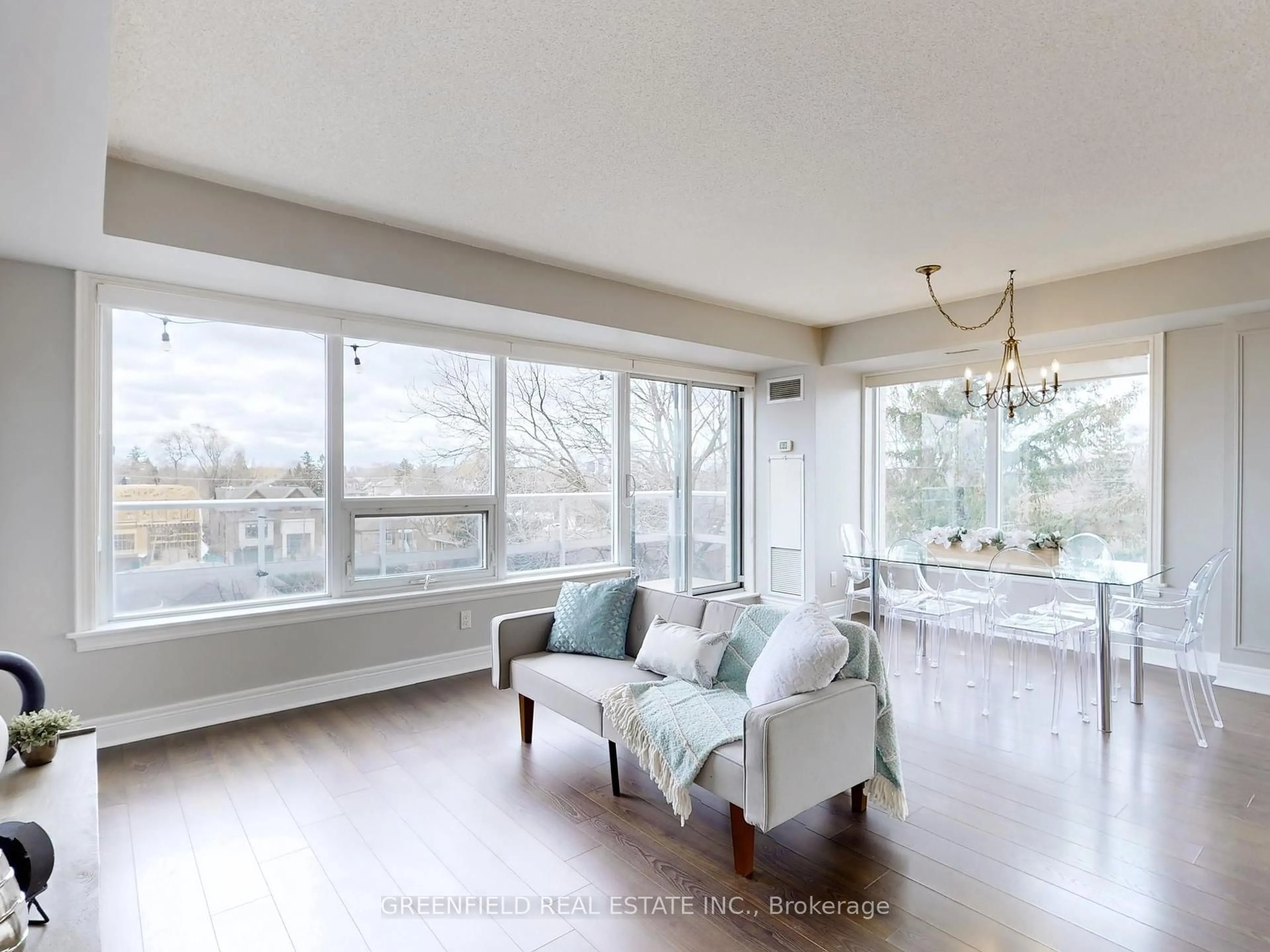 Living room with furniture, unknown for 701 Sheppard Ave #404, Toronto Ontario M3H 0B2