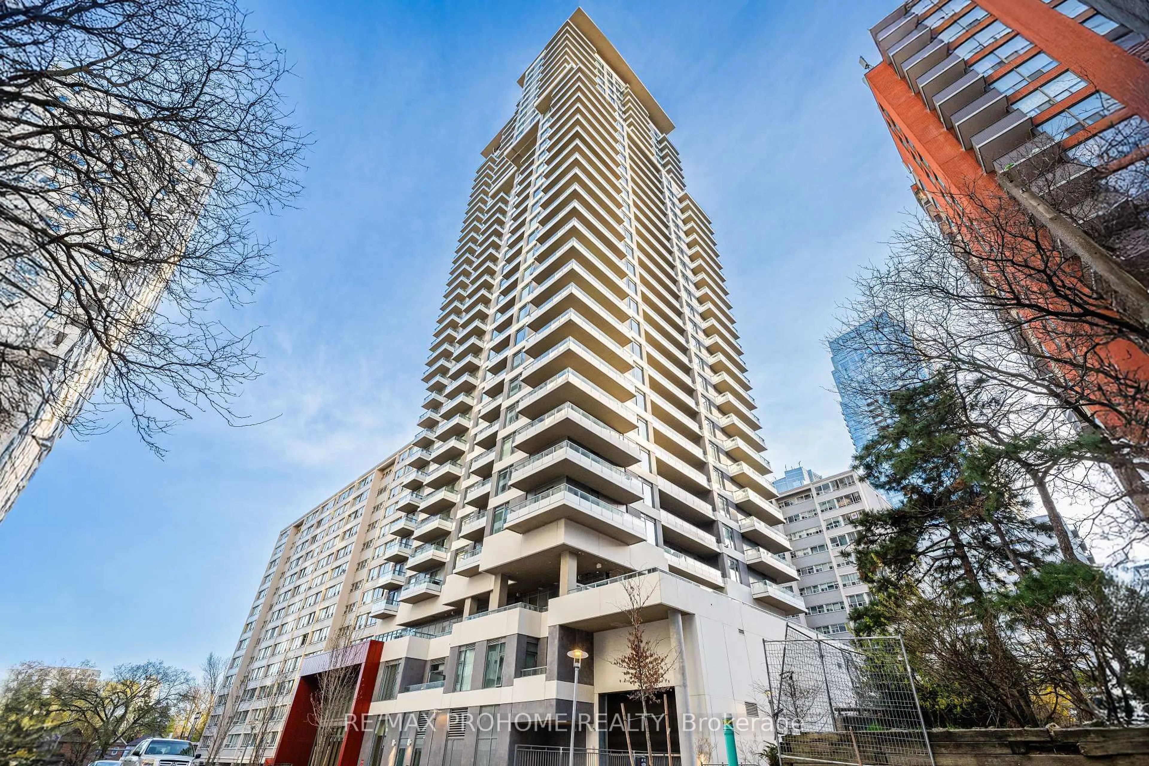 A pic from outside/outdoor area/front of a property/back of a property/a pic from drone, building for 50 Dunfield Ave #2312, Toronto Ontario M4S 0E4