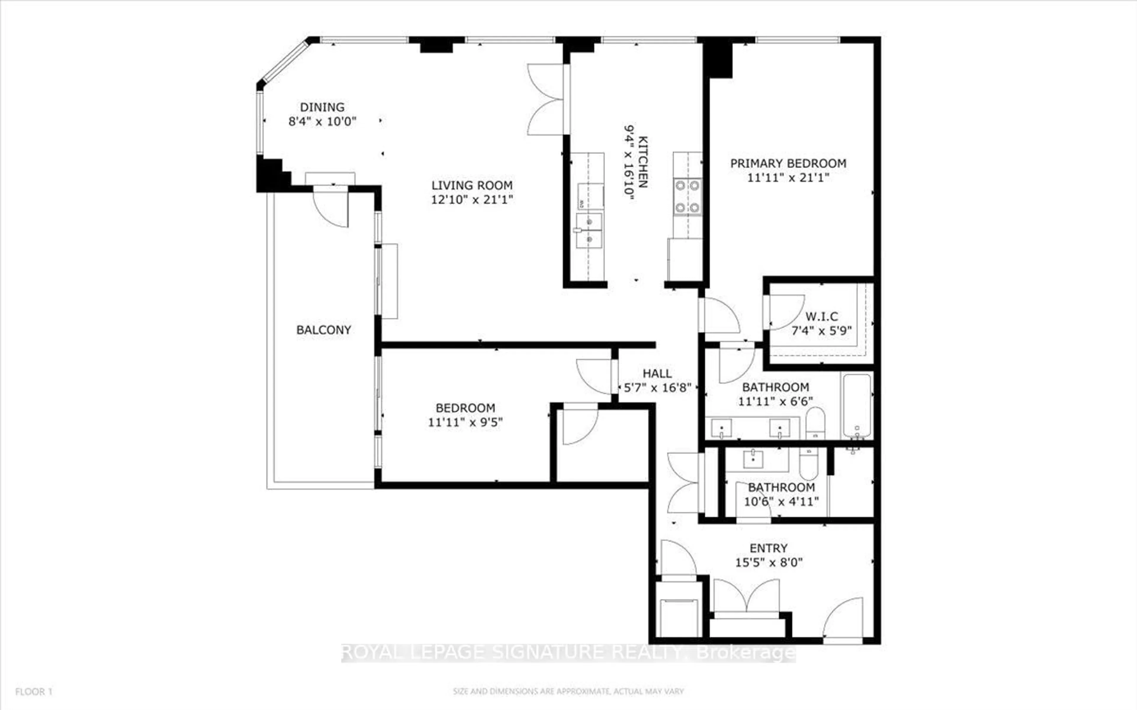 Floor plan for 23 Rean Dr #308, Toronto Ontario M2K 0A5