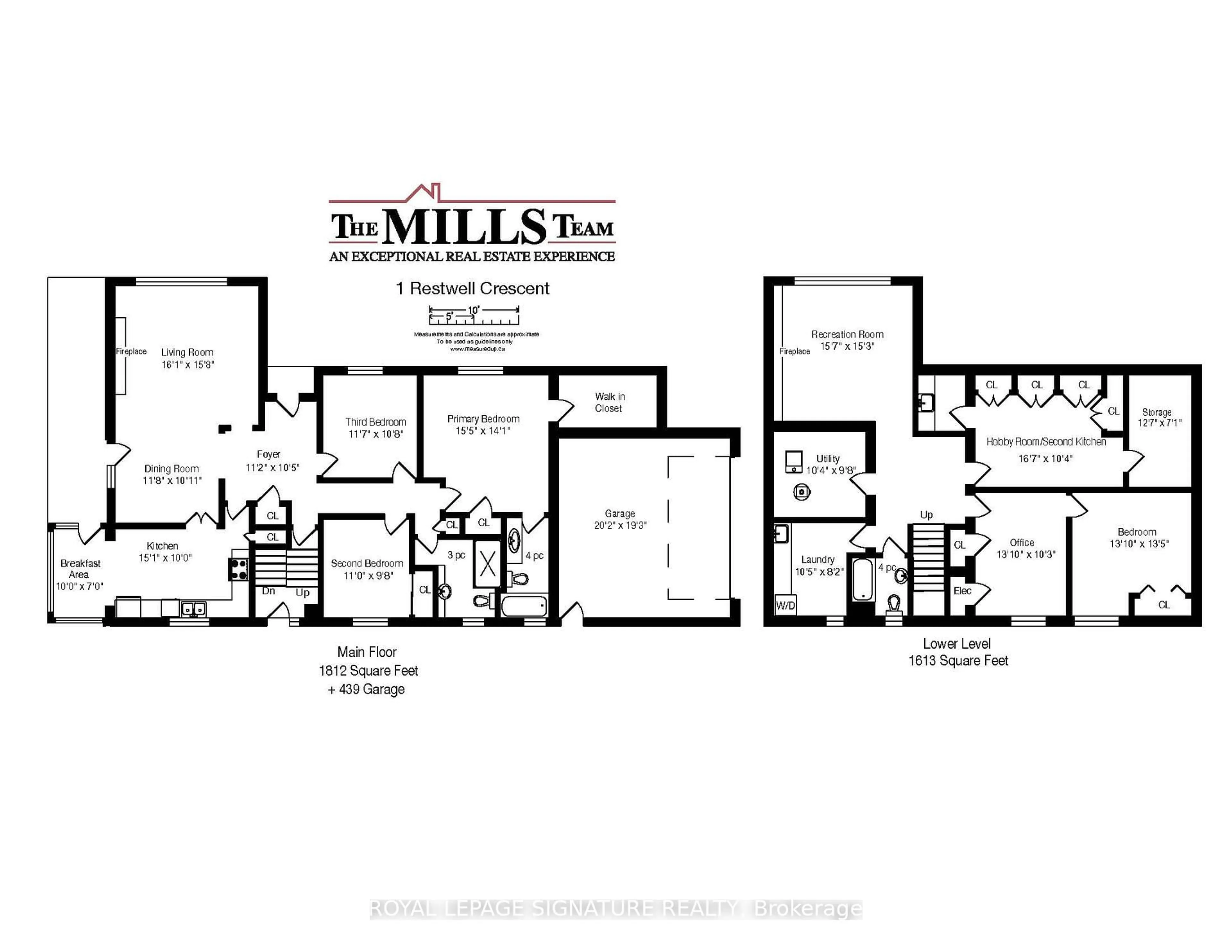 Floor plan for 1 Restwell Cres, Toronto Ontario M2K 2A1