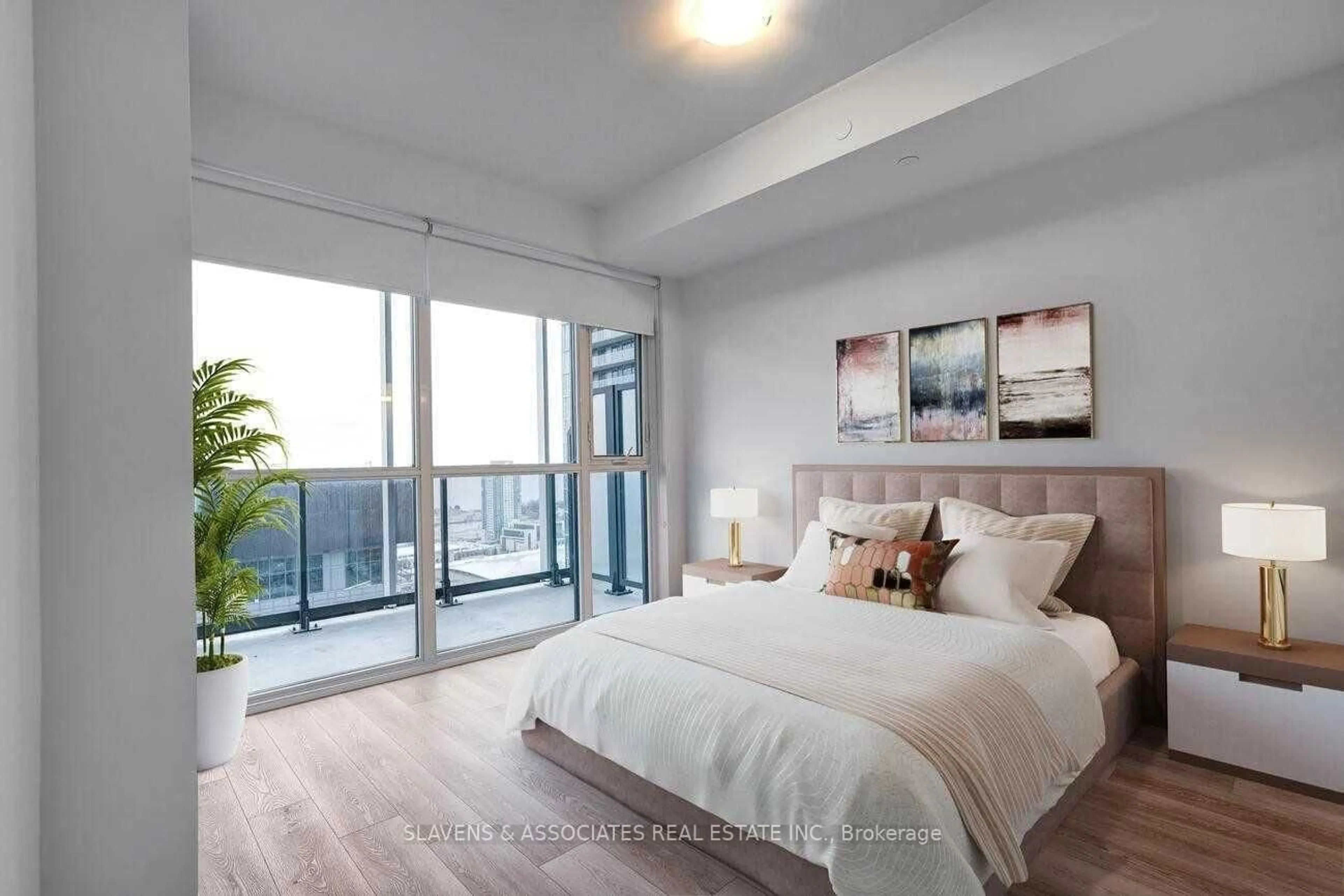 Bedroom with bed, unknown for 50 Ordnance St #2912, Toronto Ontario M6K 0C9