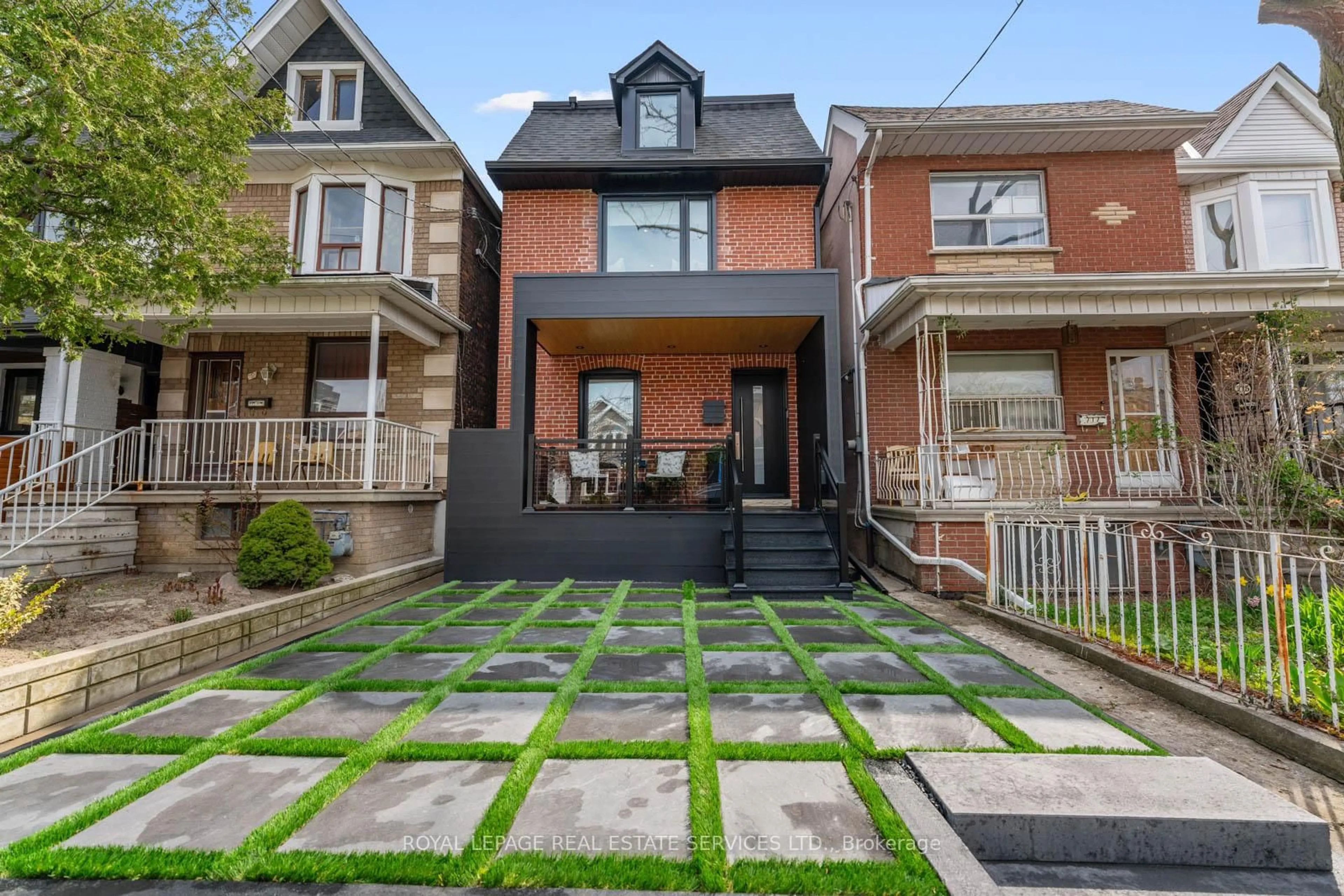 Home with brick exterior material, street for 719 St Clarens Ave, Toronto Ontario M6H 3X2
