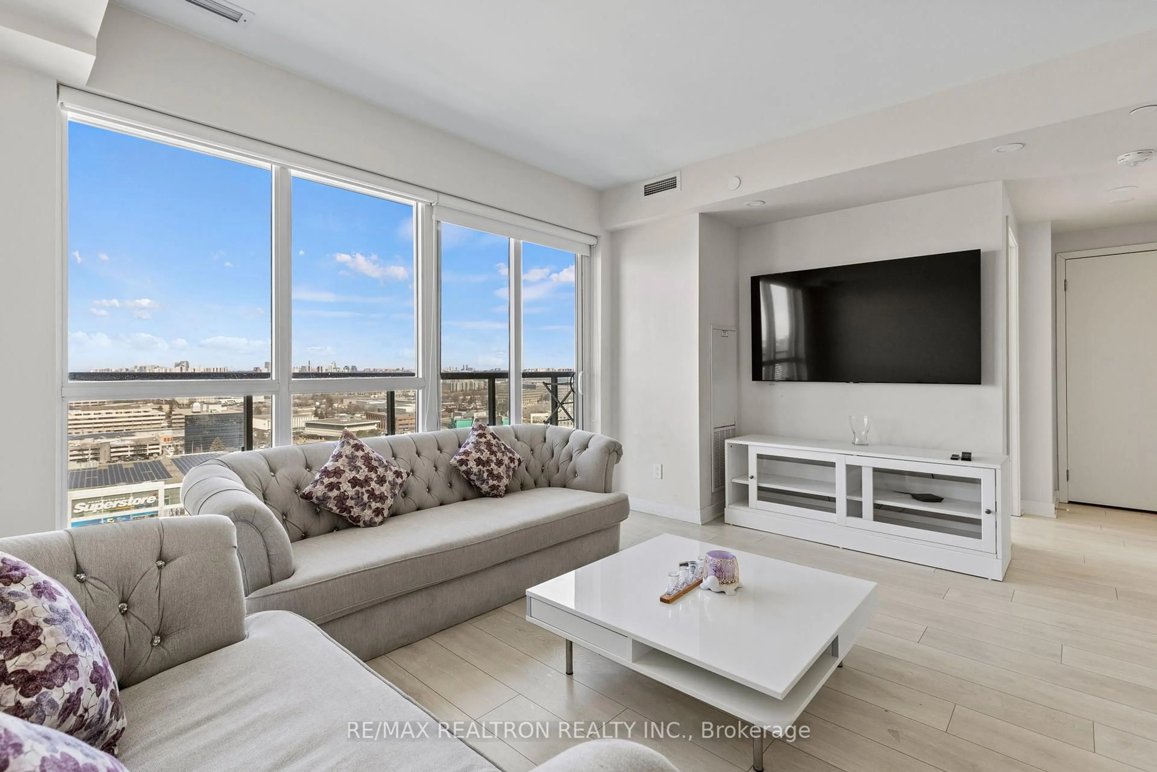 Living room with furniture, unknown for 6 Sonic Way #2103, Toronto Ontario M3C 0P1
