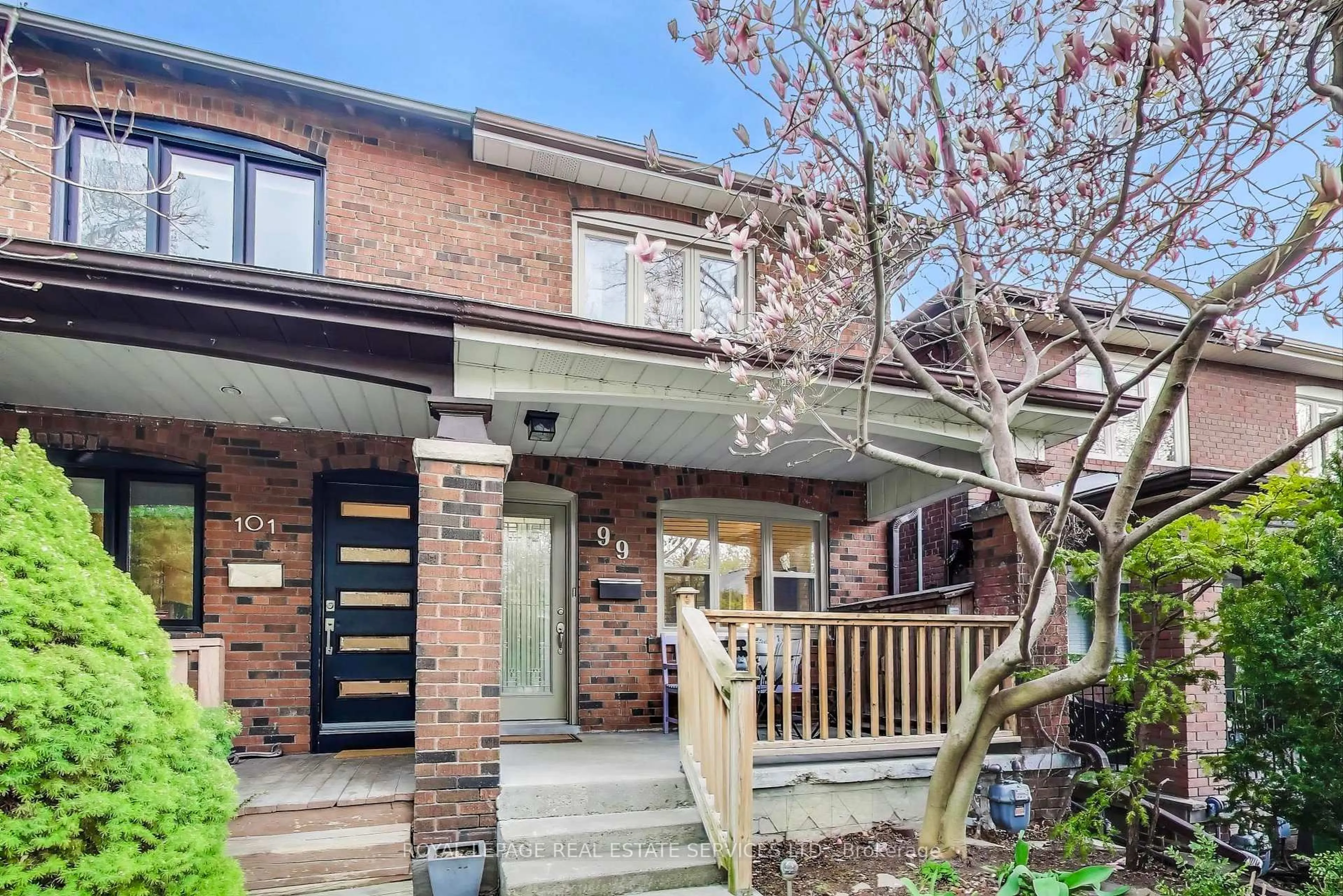 Home with brick exterior material, street for 99 Winnett Ave, Toronto Ontario M6C 3L4