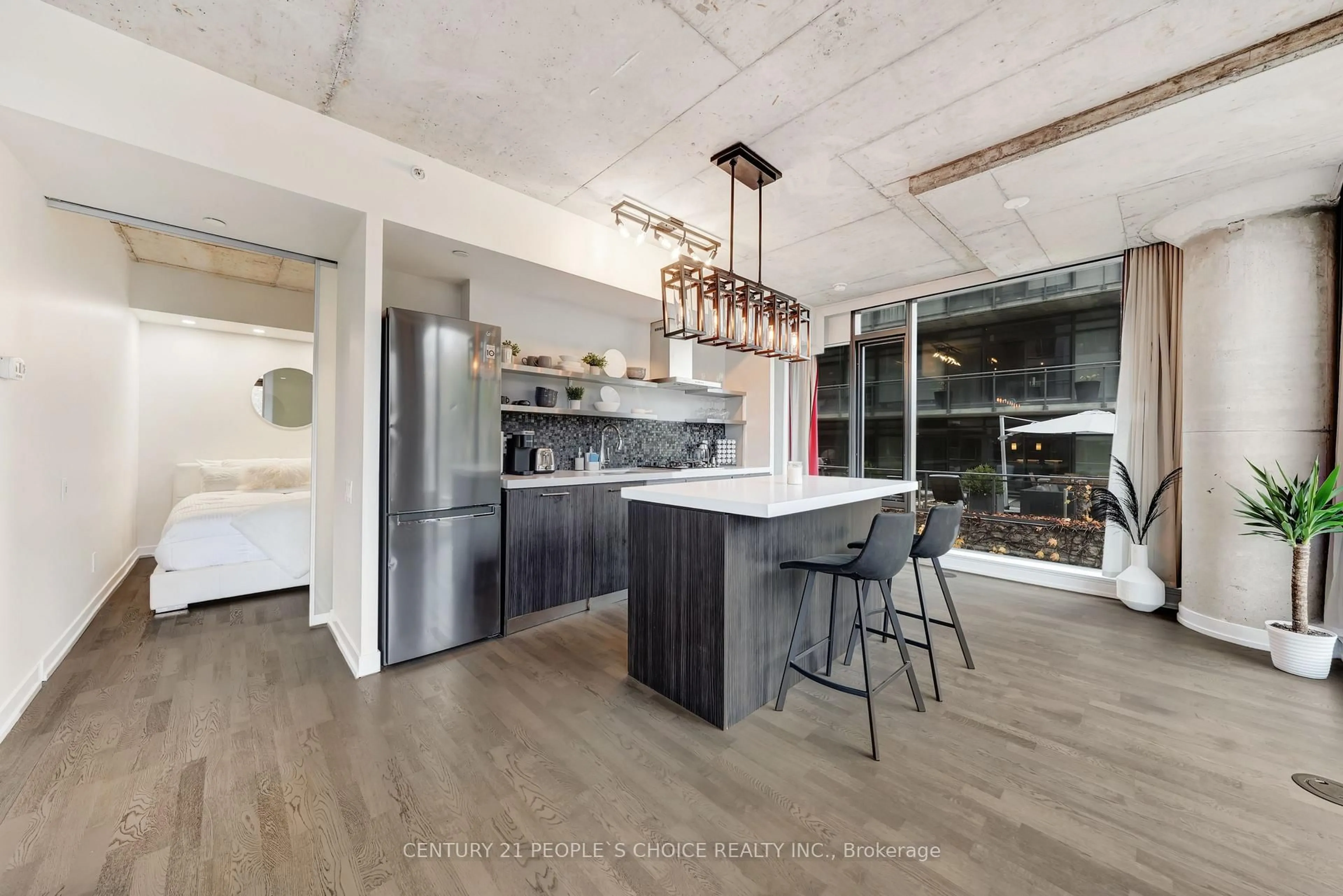 Open concept kitchen, unknown for 560 King St #305, Toronto Ontario M5V 1M3