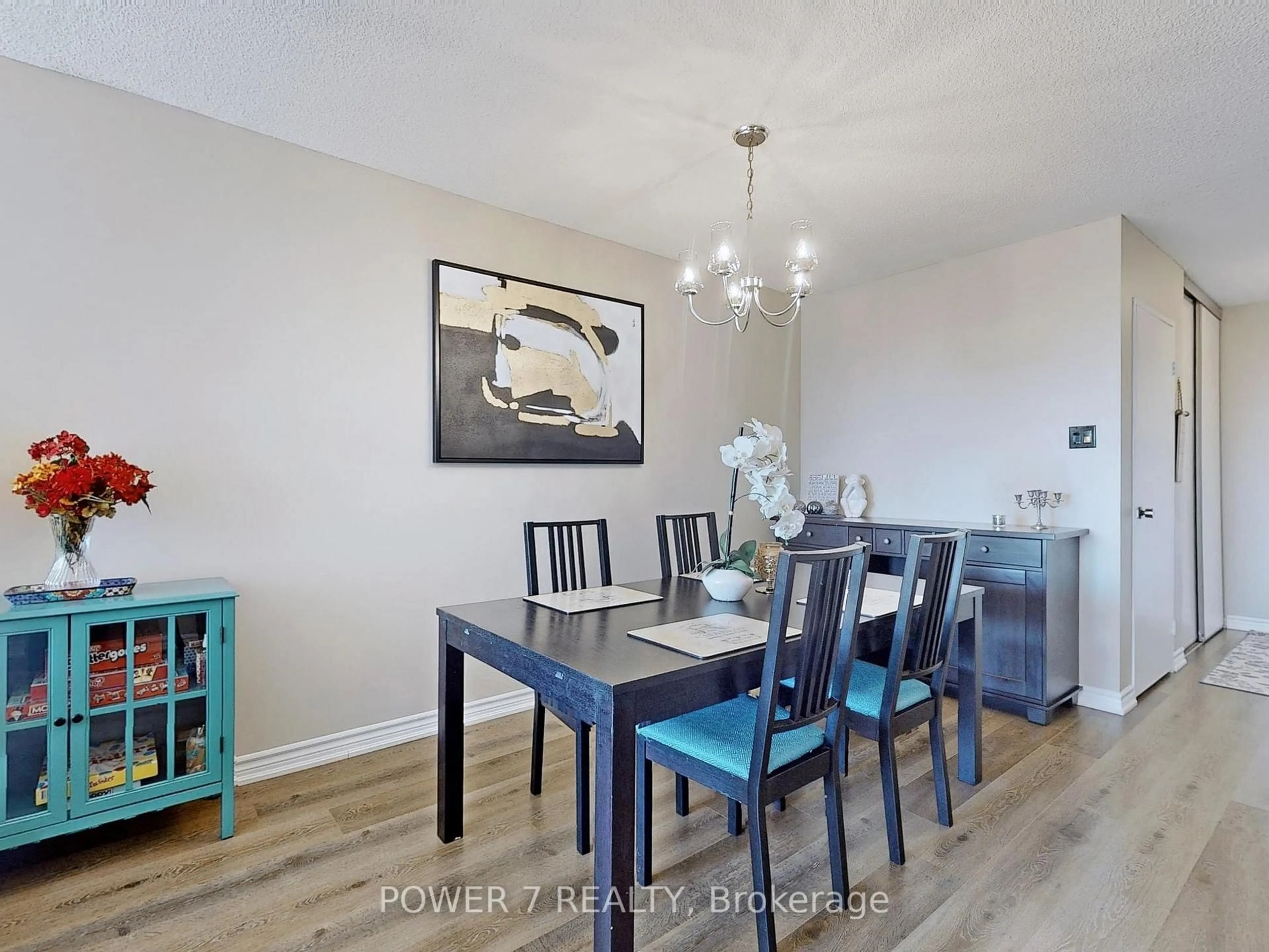 Dining room, wood/laminate floor for 10 Tangreen Crt #407, Toronto Ontario M2M 4B9