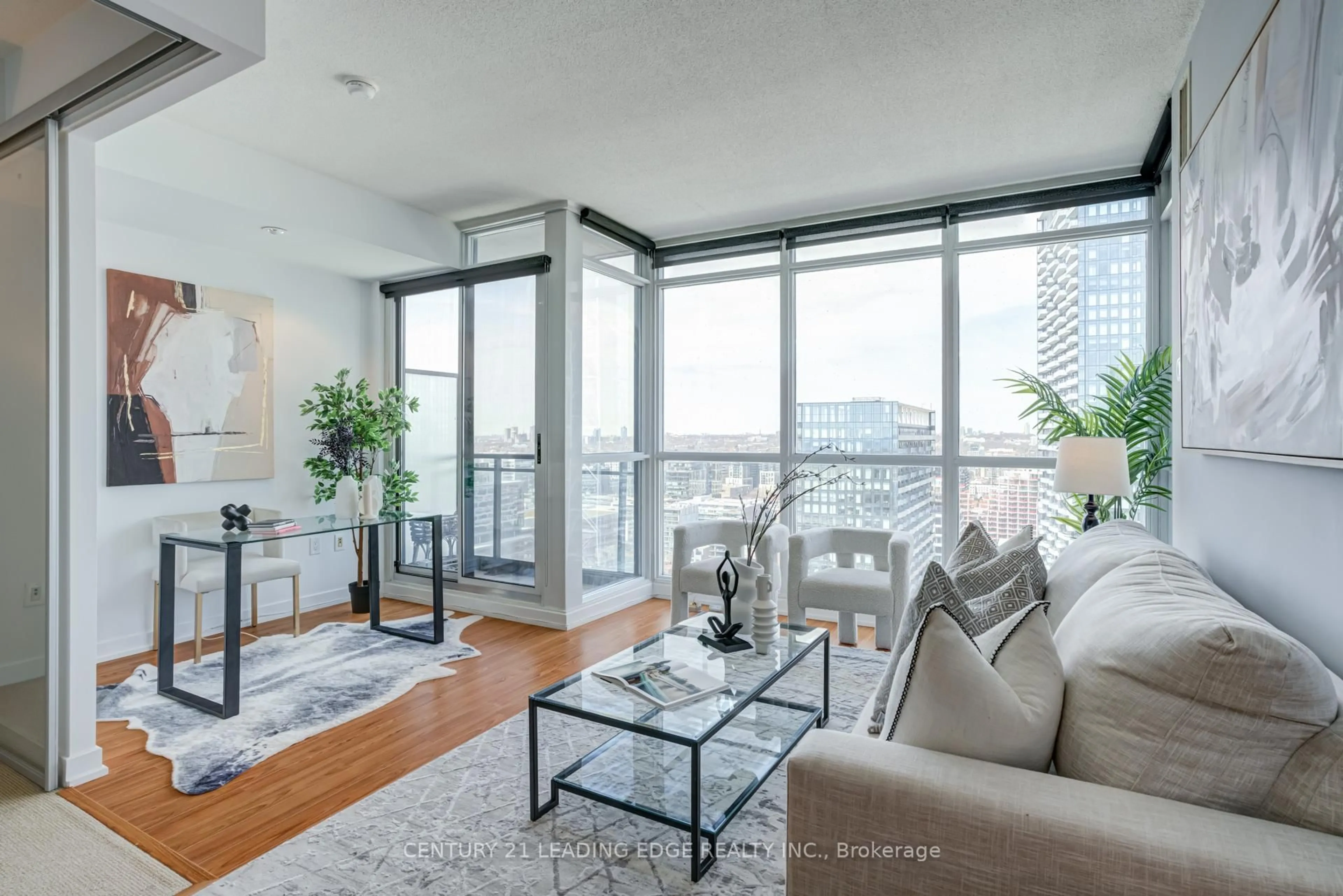 Living room with furniture, unknown for 25 Capreol Crt #3206, Toronto Ontario M5V 3Z7