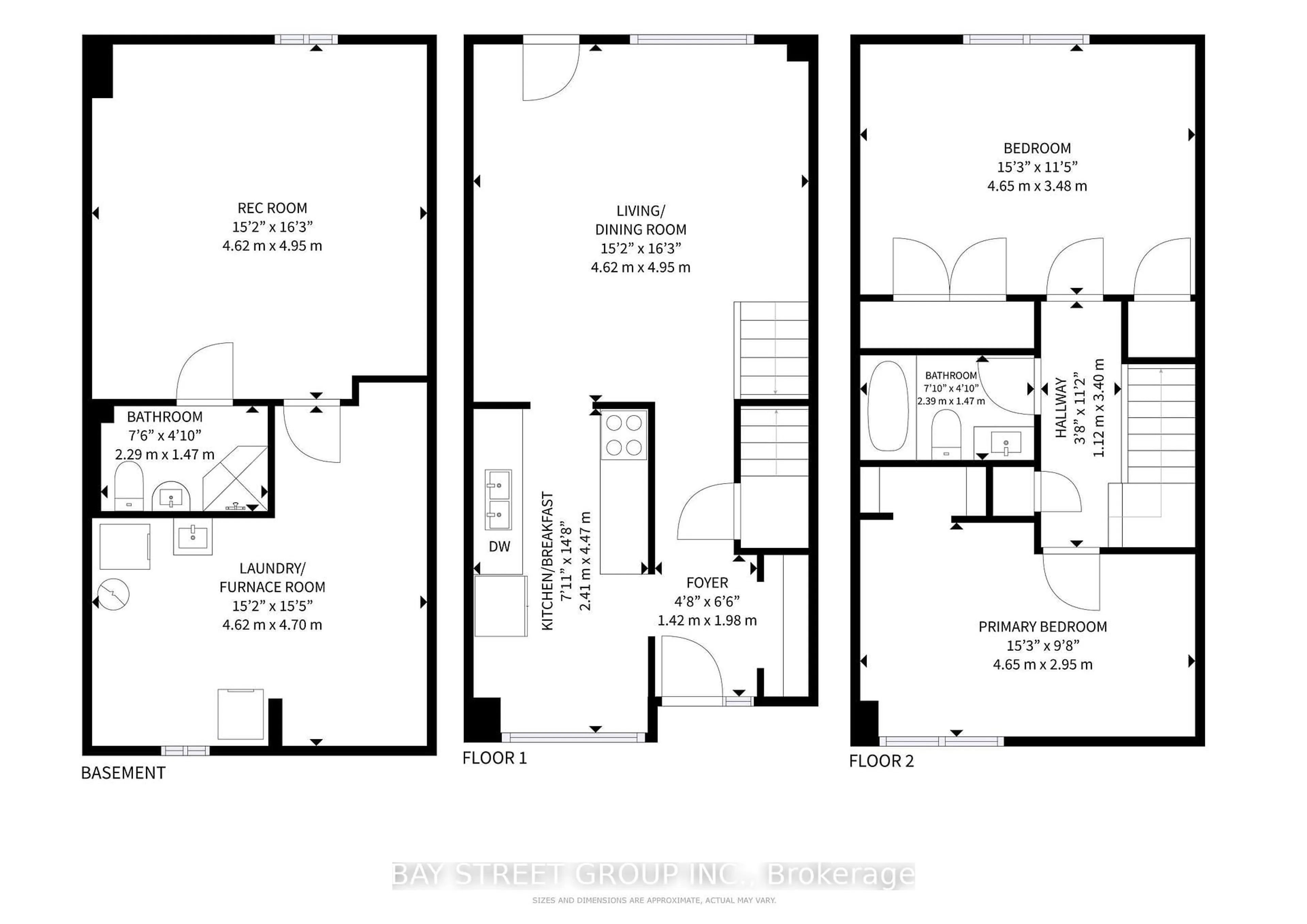 Floor plan for 89 Rameau Dr #4, Toronto Ontario M2H 1T6