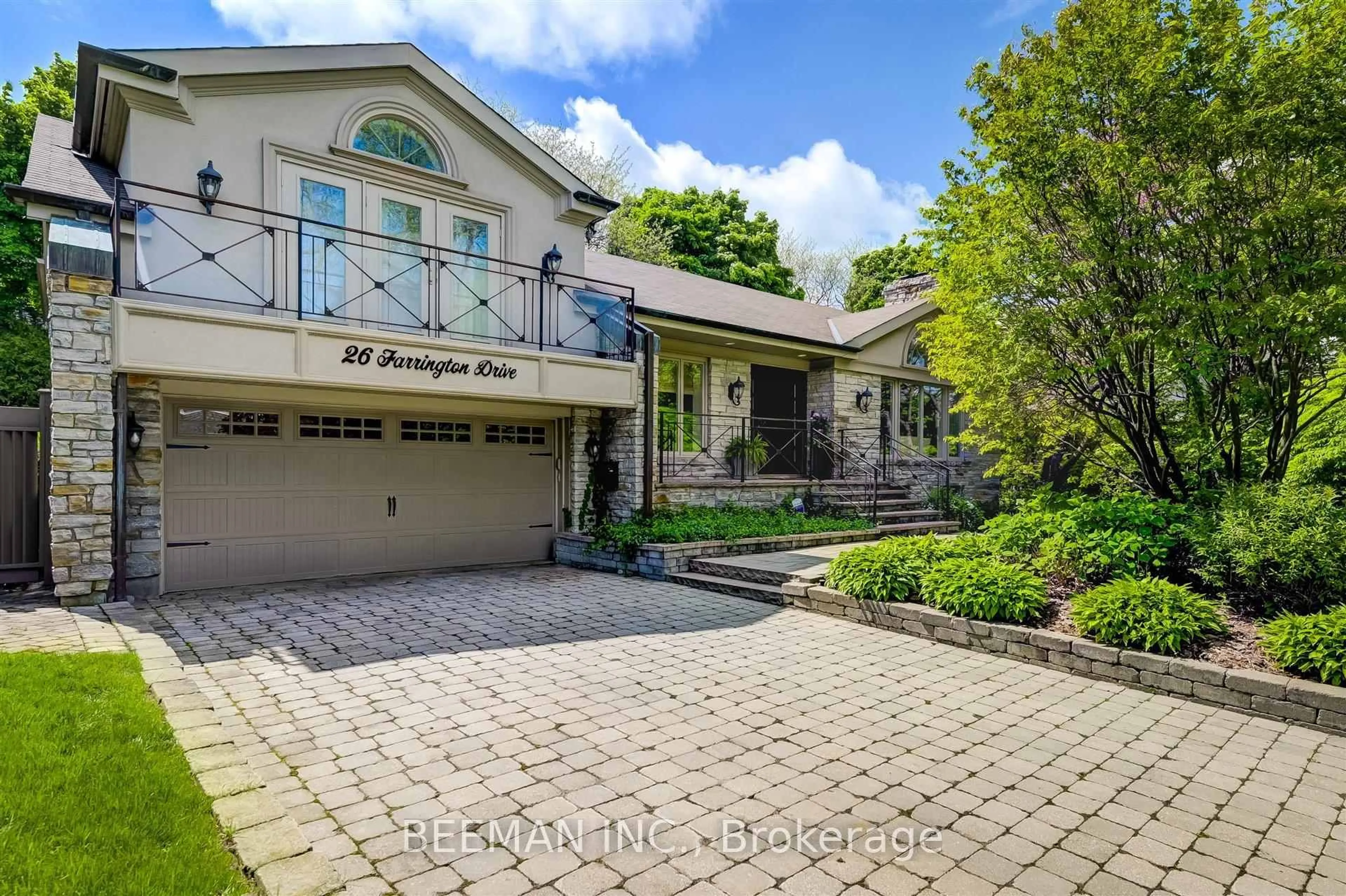 Home with brick exterior material, street for 26 Farrington Dr, Toronto Ontario M2L 2B6
