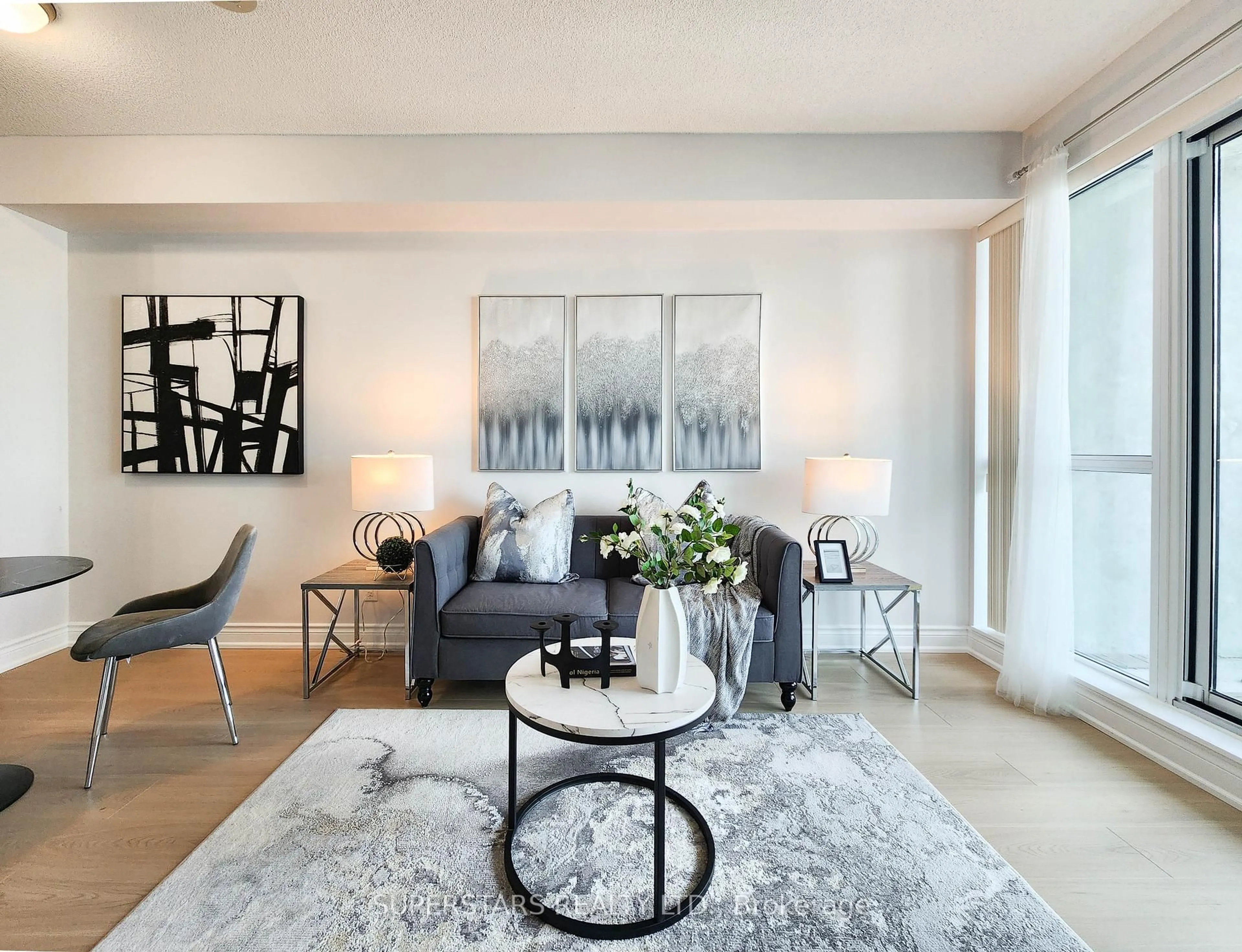 Living room with furniture, unknown for 150 east liberty St #1301, Toronto Ontario M6K 3R5