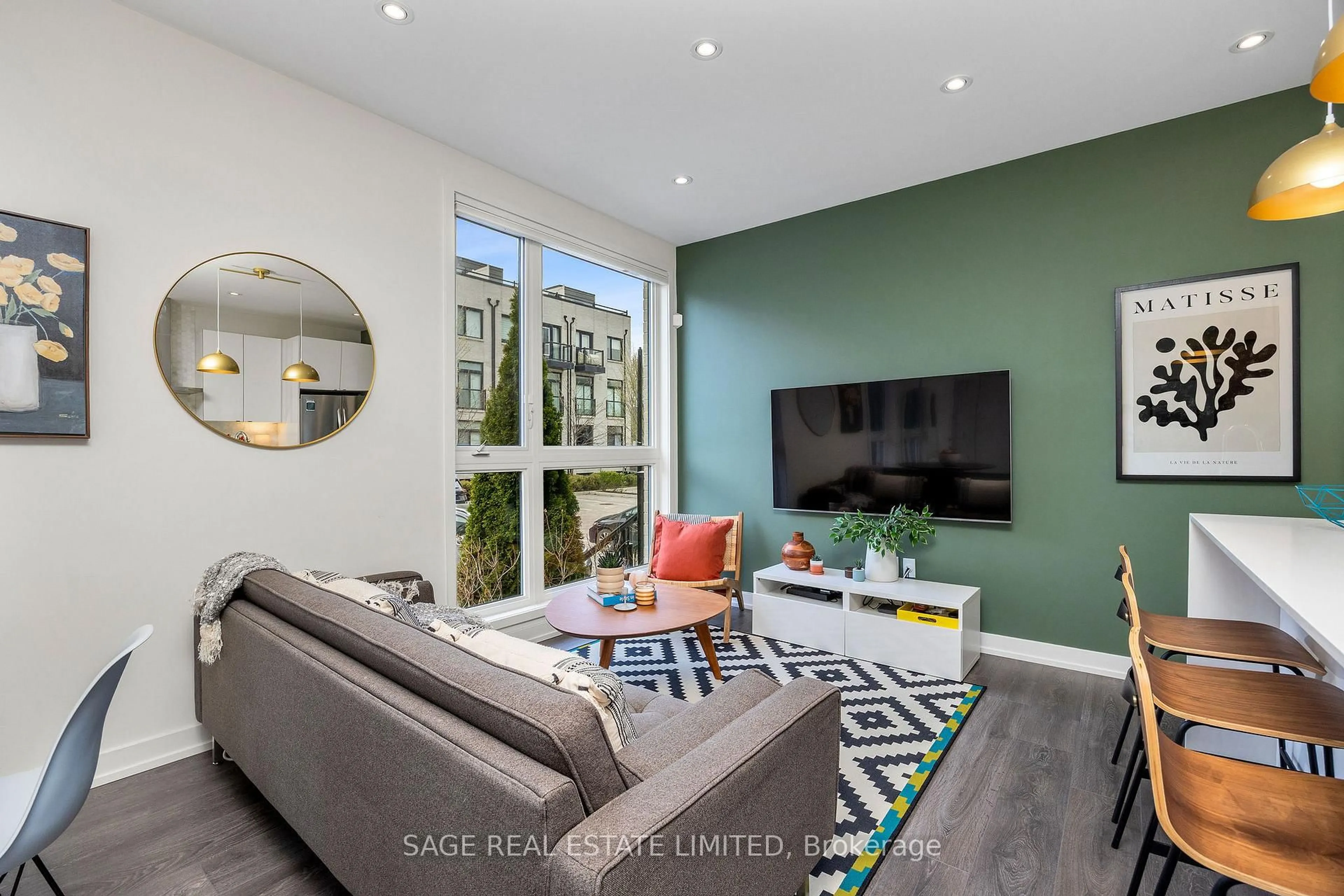 Living room with furniture, unknown for 39 Florence St #TH4, Toronto Ontario M6K 0C5