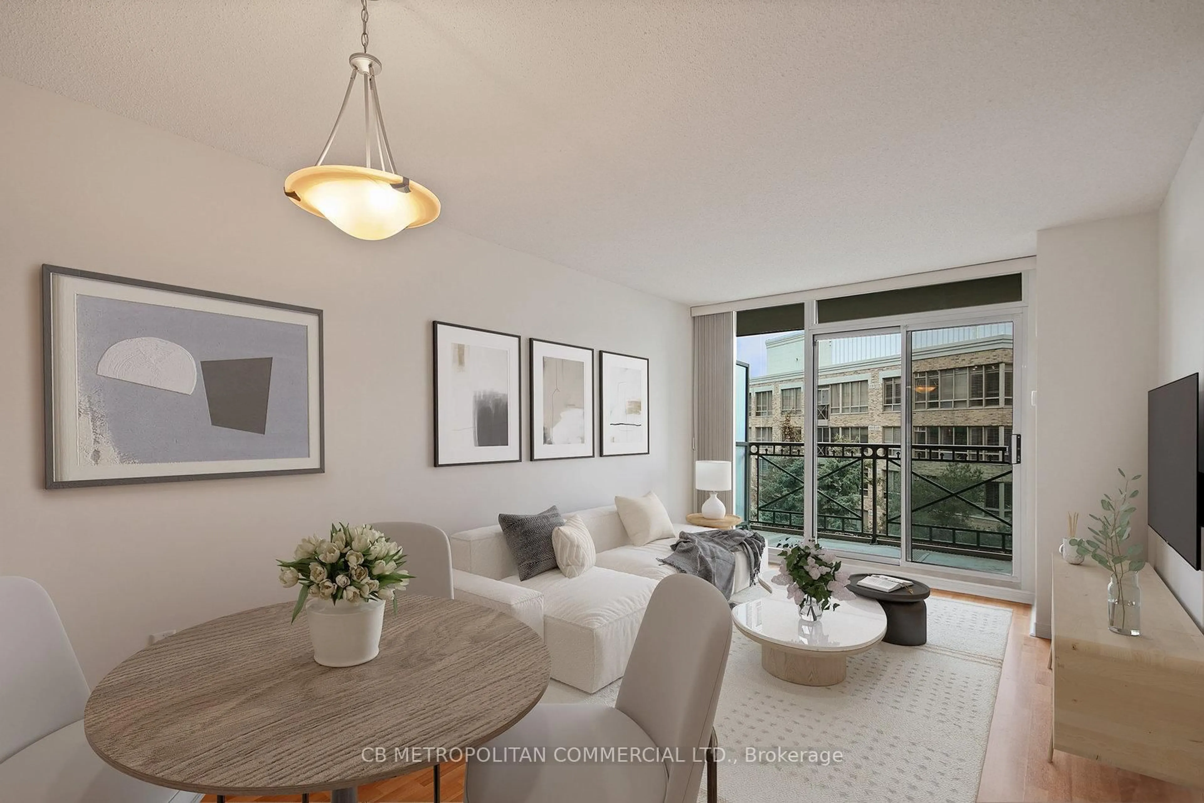 Living room with furniture, unknown for 205 The Don Way #521, Toronto Ontario M3B 3S5
