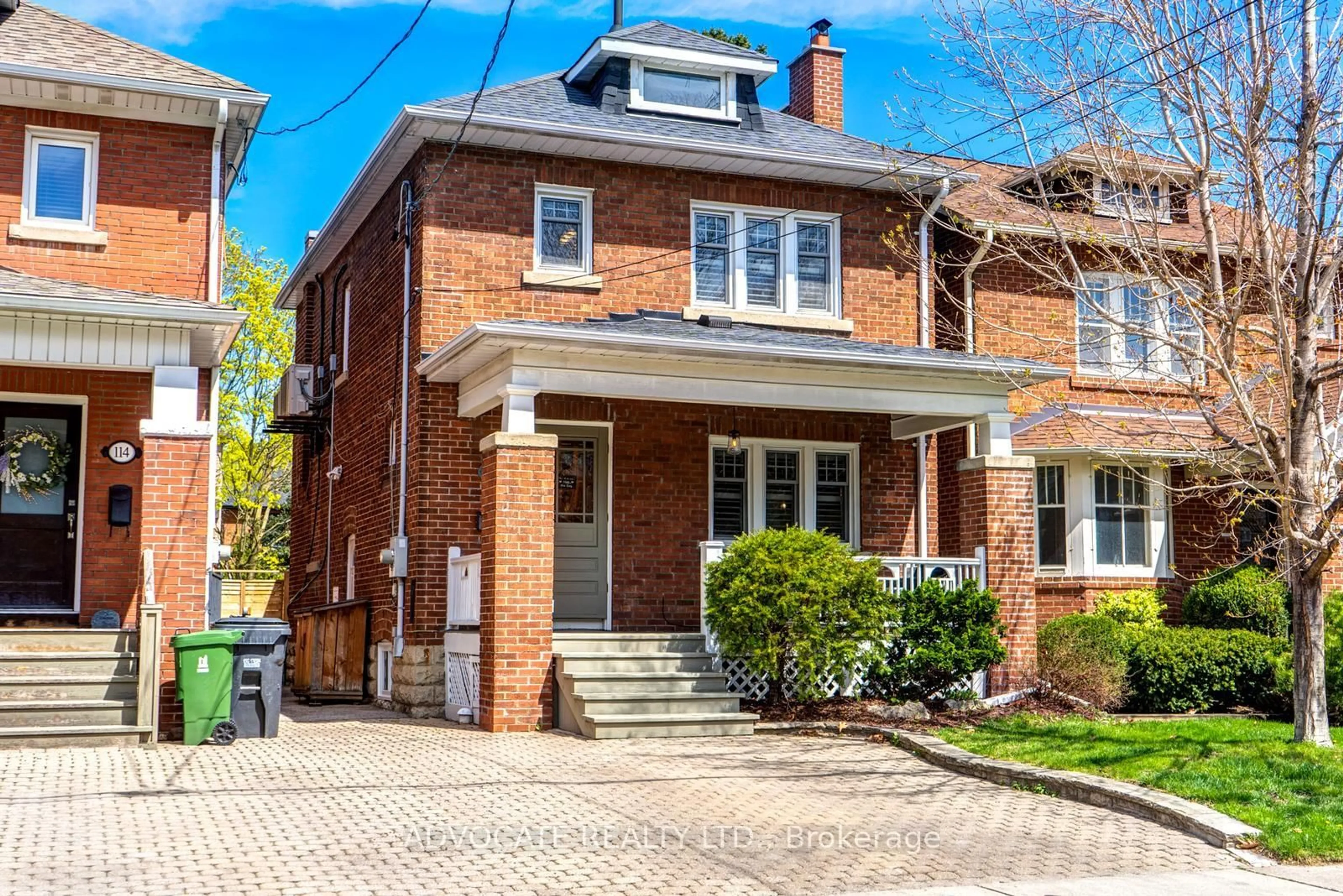 Home with brick exterior material, street for 110 Deloraine Ave, Toronto Ontario M5M 2A9