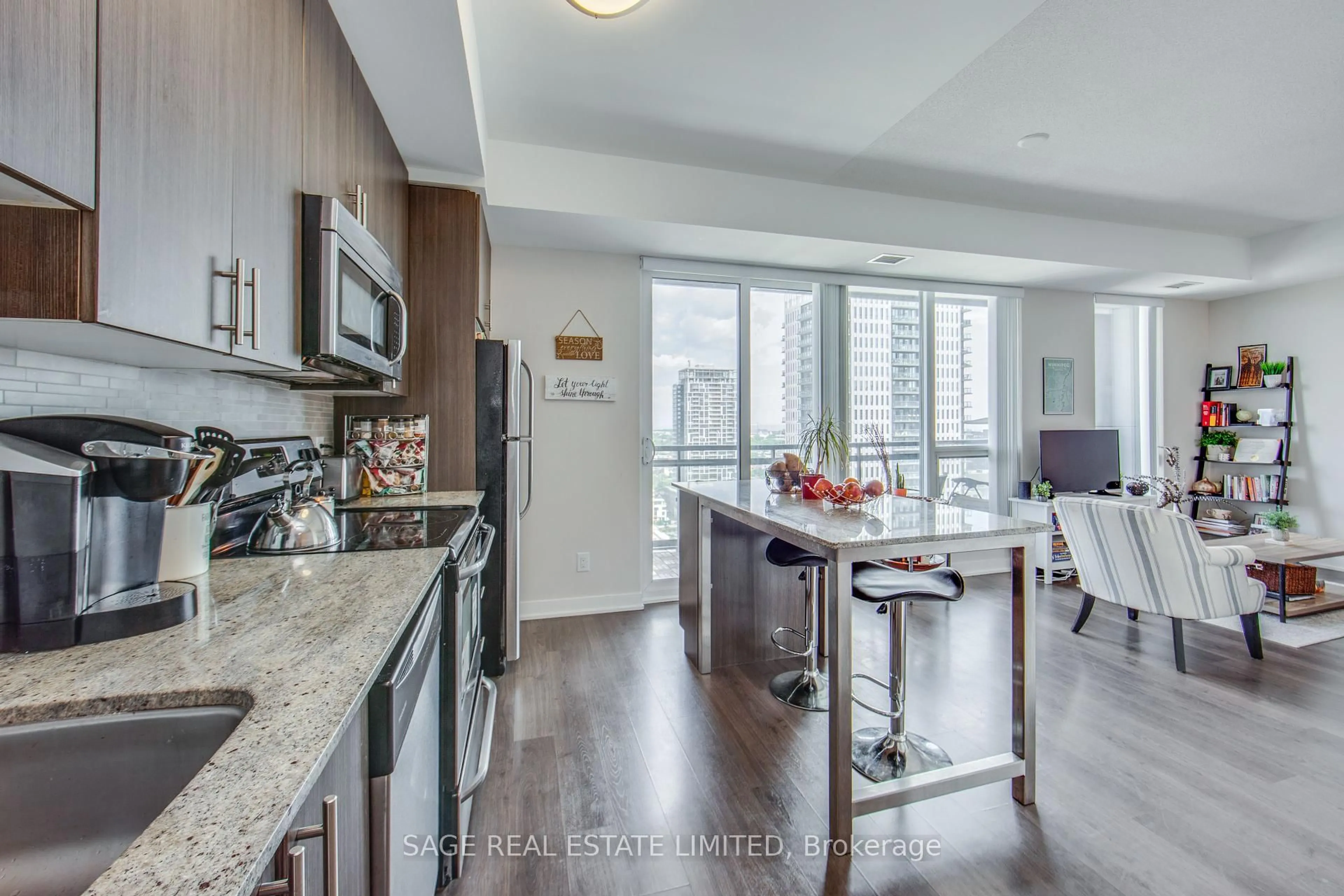 Open concept kitchen, unknown for 225 Sackville St #1912, Toronto Ontario M5A 0B9