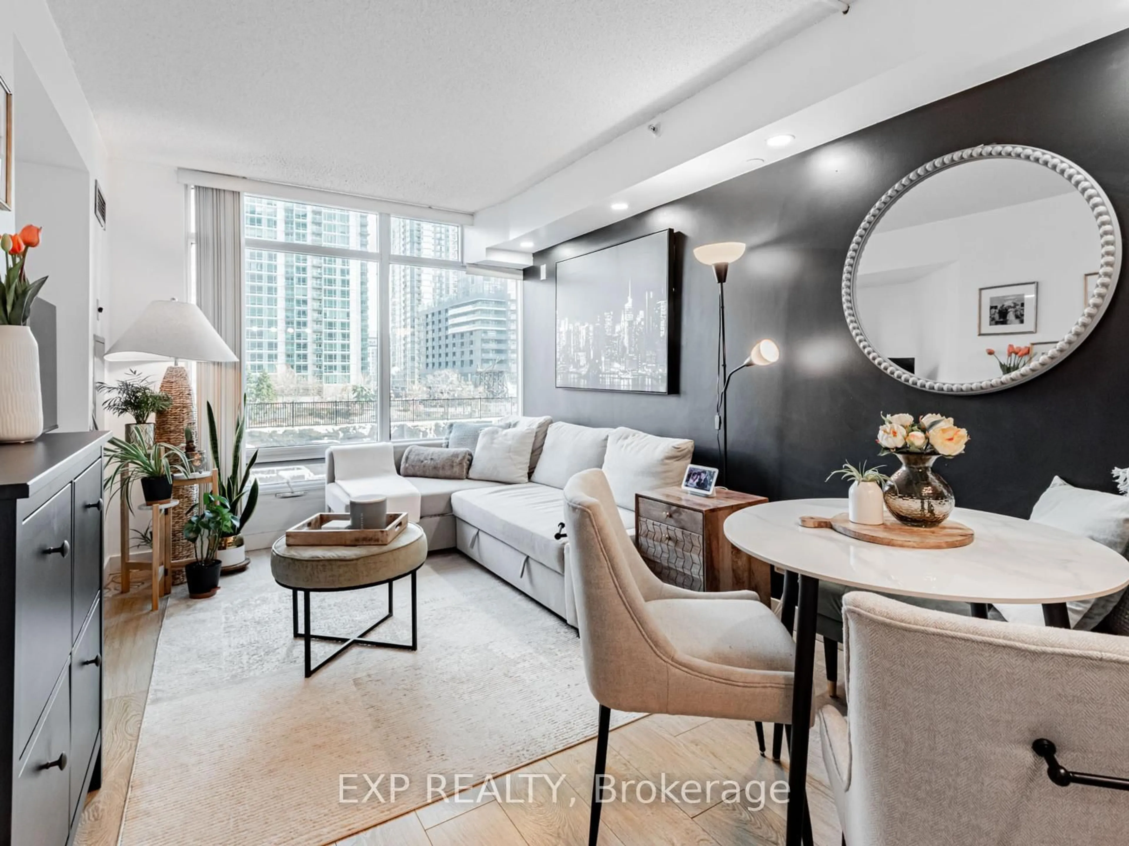 Living room with furniture, unknown for 361 Front St #317, Toronto Ontario M5V 3R5