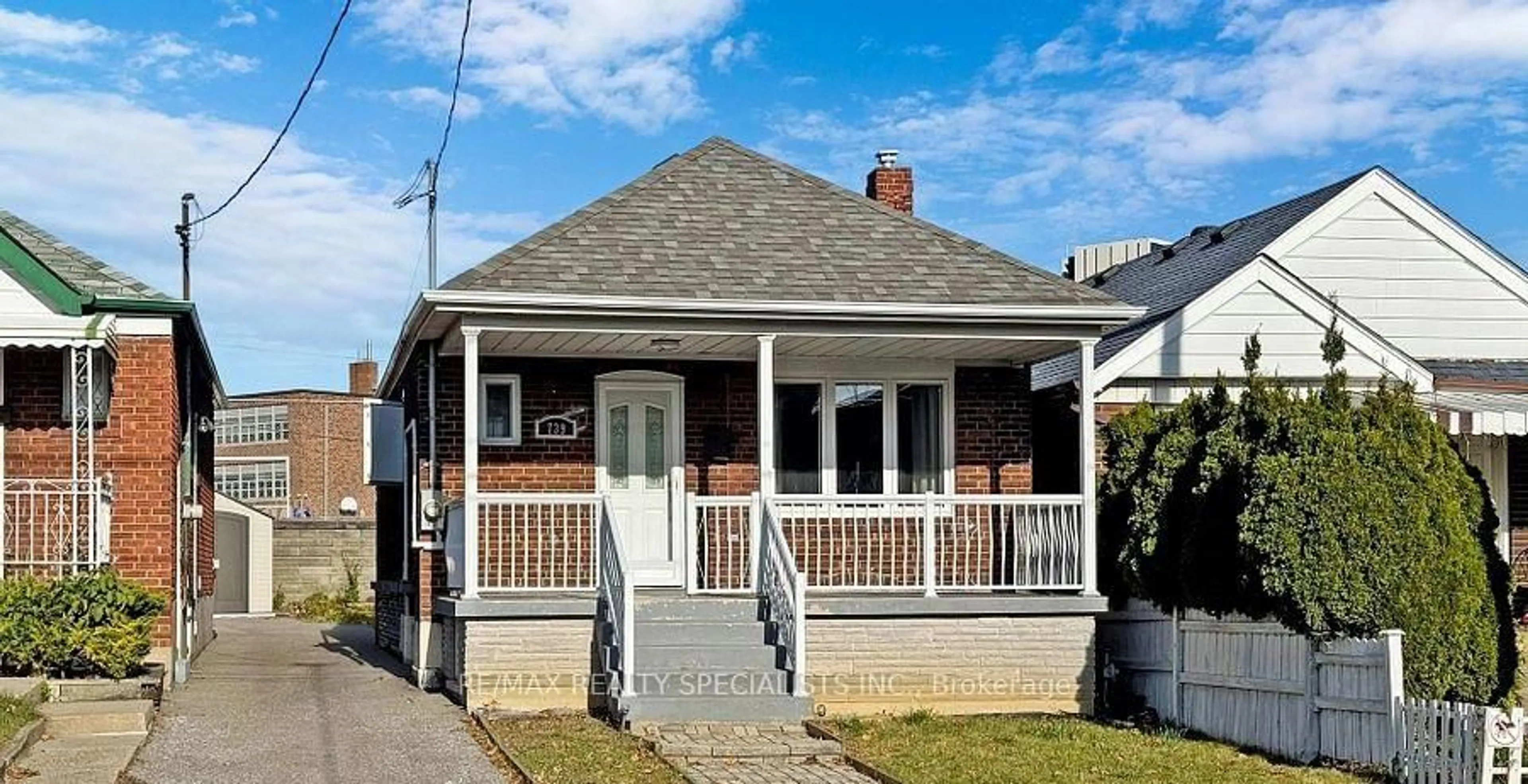 Home with brick exterior material, street for 739 Vaughan Rd, Toronto Ontario M6E 2Z2