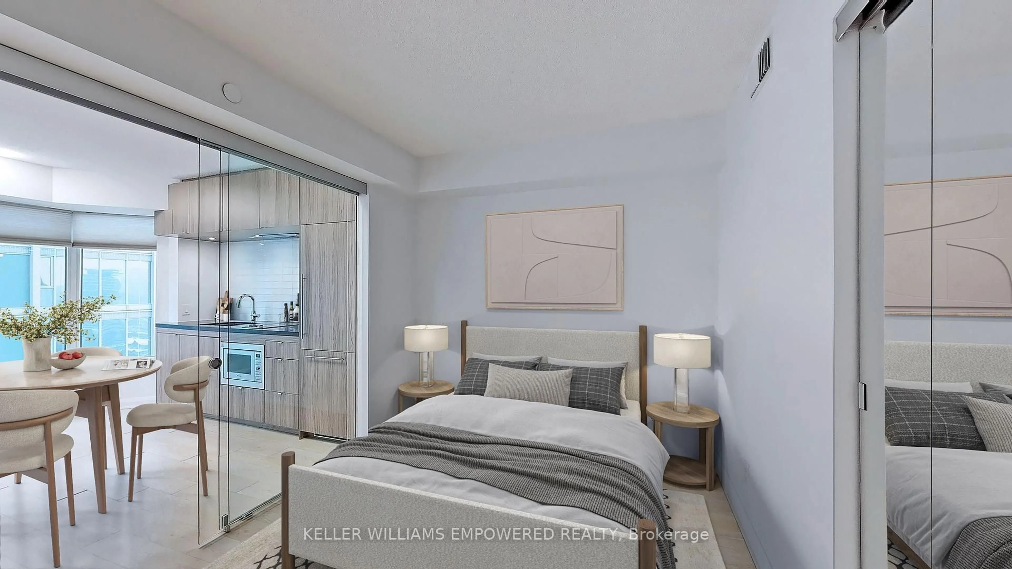 Bedroom with bed, unknown for 155 Yorkville Ave #2811, Toronto Ontario M5R 0B4