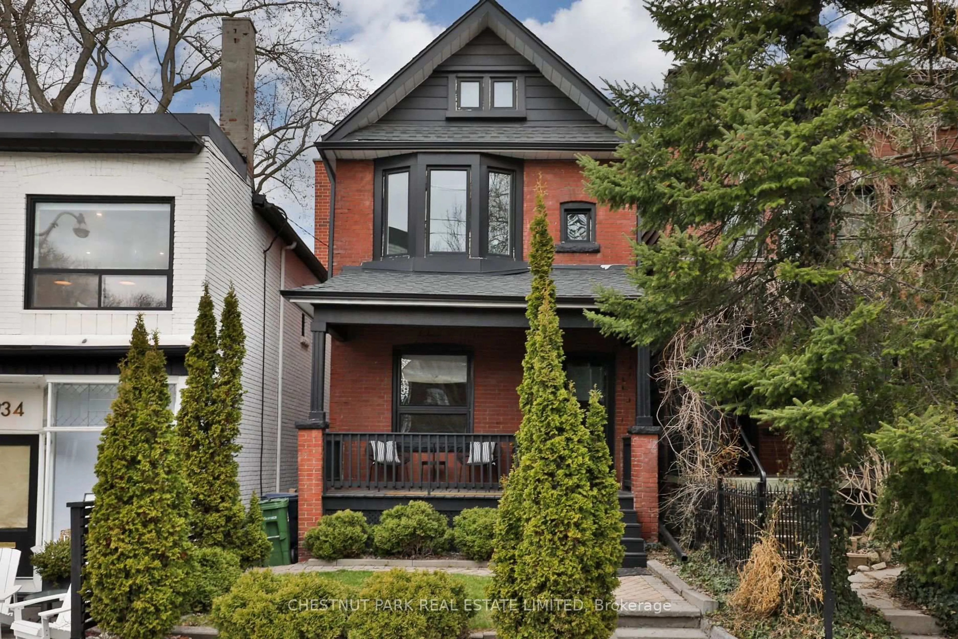 Home with brick exterior material, street for 132 Tyrrel Ave, Toronto Ontario M6G 2G5