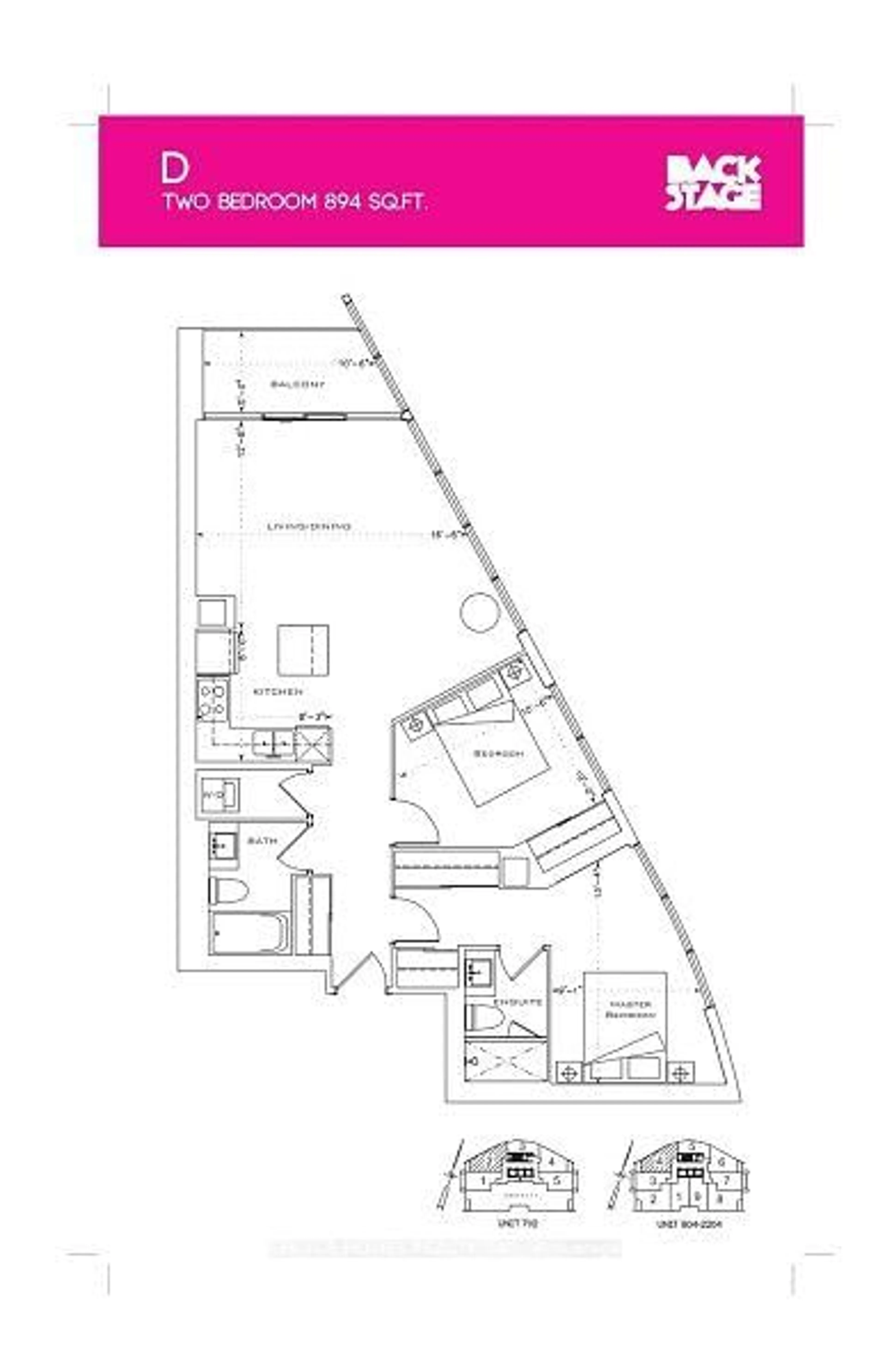 Floor plan for 1 The Esplanade N/A #702, Toronto Ontario M5E 0A8