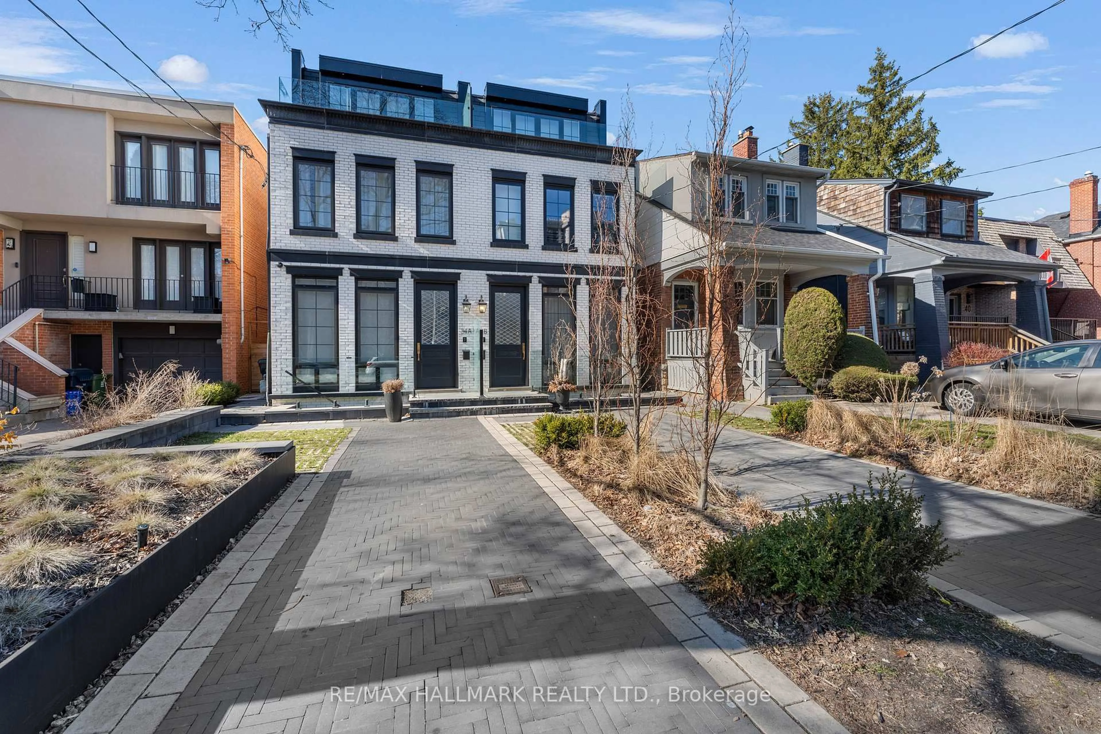 Home with brick exterior material, street for 34B Sherwood Ave, Toronto Ontario M4P 2A7