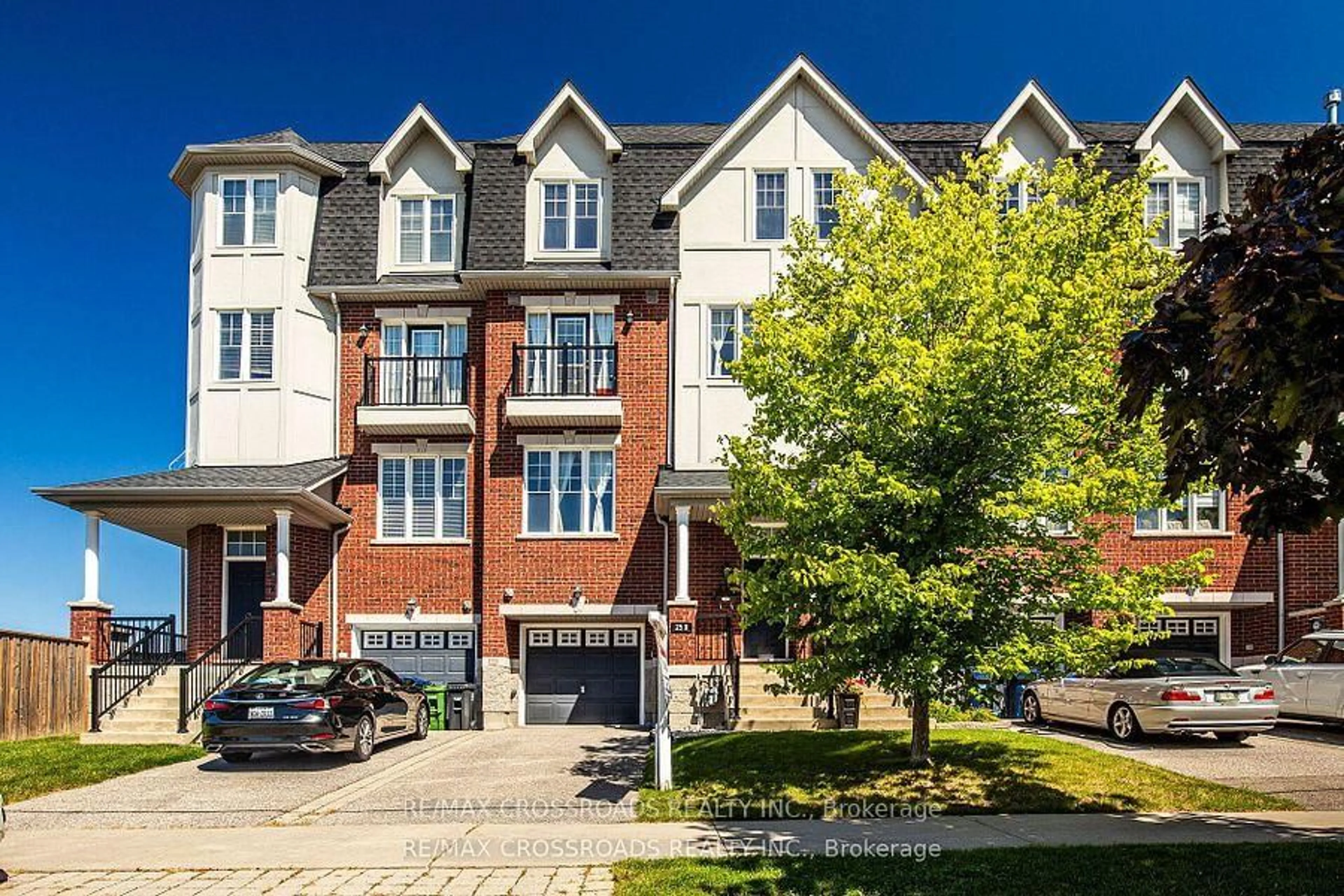 Home with brick exterior material, street for 25D Hobson Ave, Toronto Ontario M4A 0A4