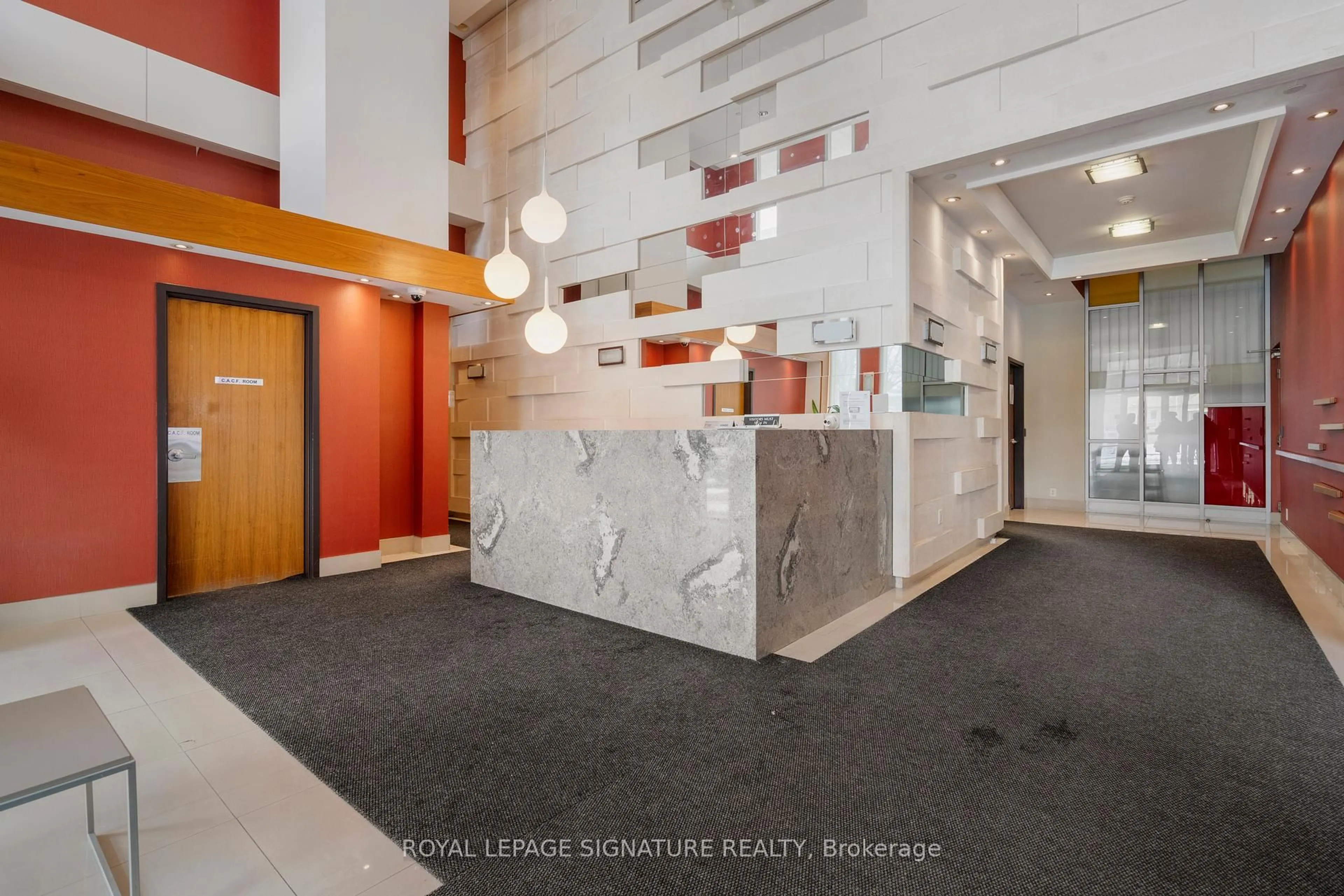 Lobby for 30 Canterbury Pl #507, Toronto Ontario M2N 0B9