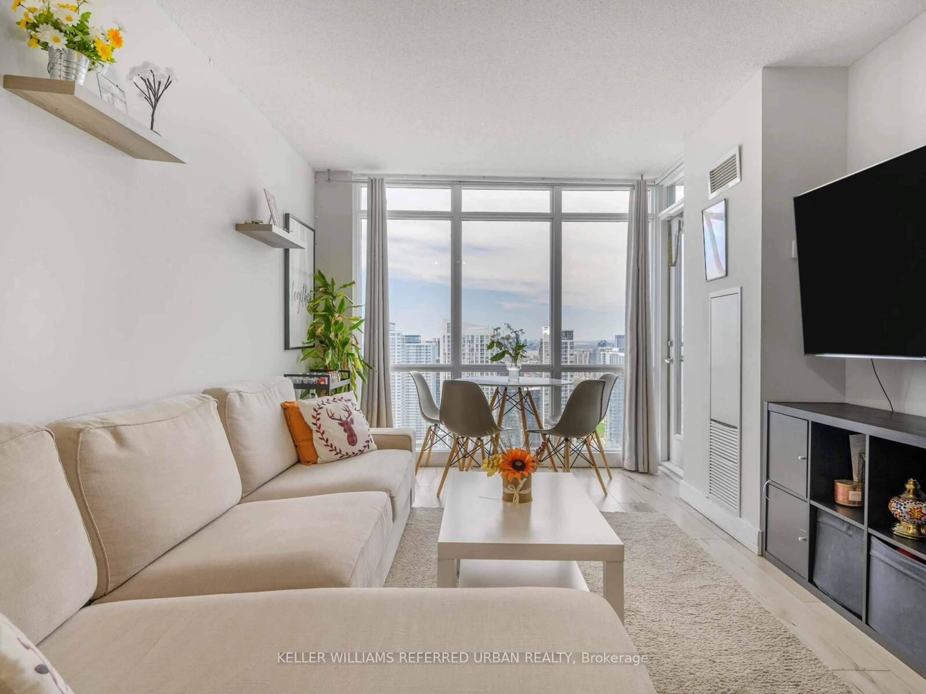 Living room with furniture, unknown for 11 Brunel Crt #4702, Toronto Ontario M5V 3Y3