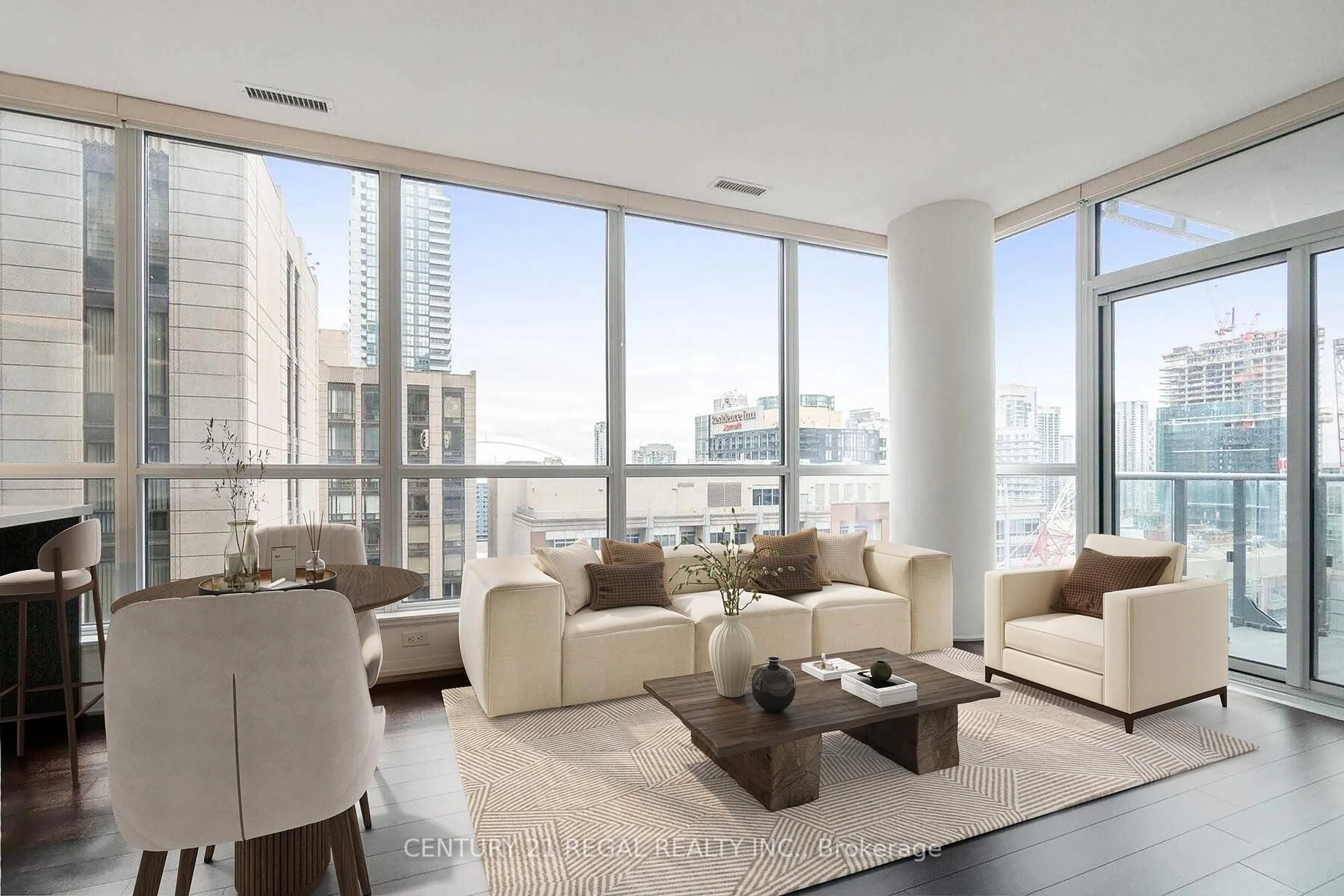 Living room with furniture, unknown for 8 Mercer St #1708, Toronto Ontario M5V 0C4