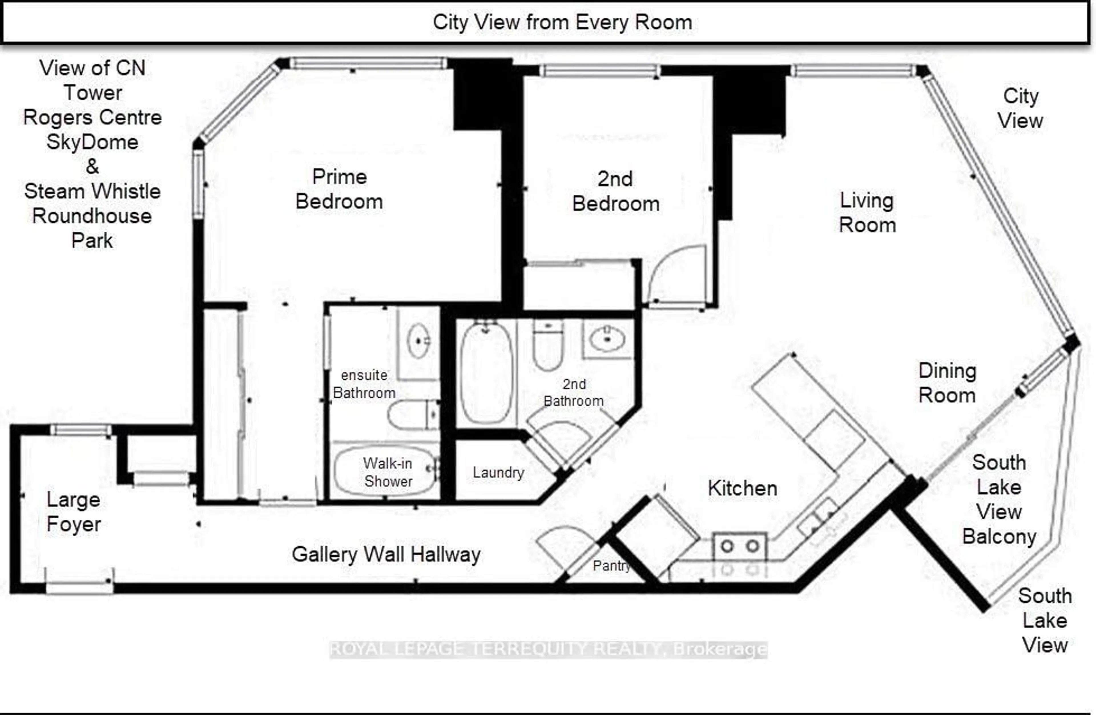 Floor plan for 228 Queens Quay #1202, Toronto Ontario M5J 2X1
