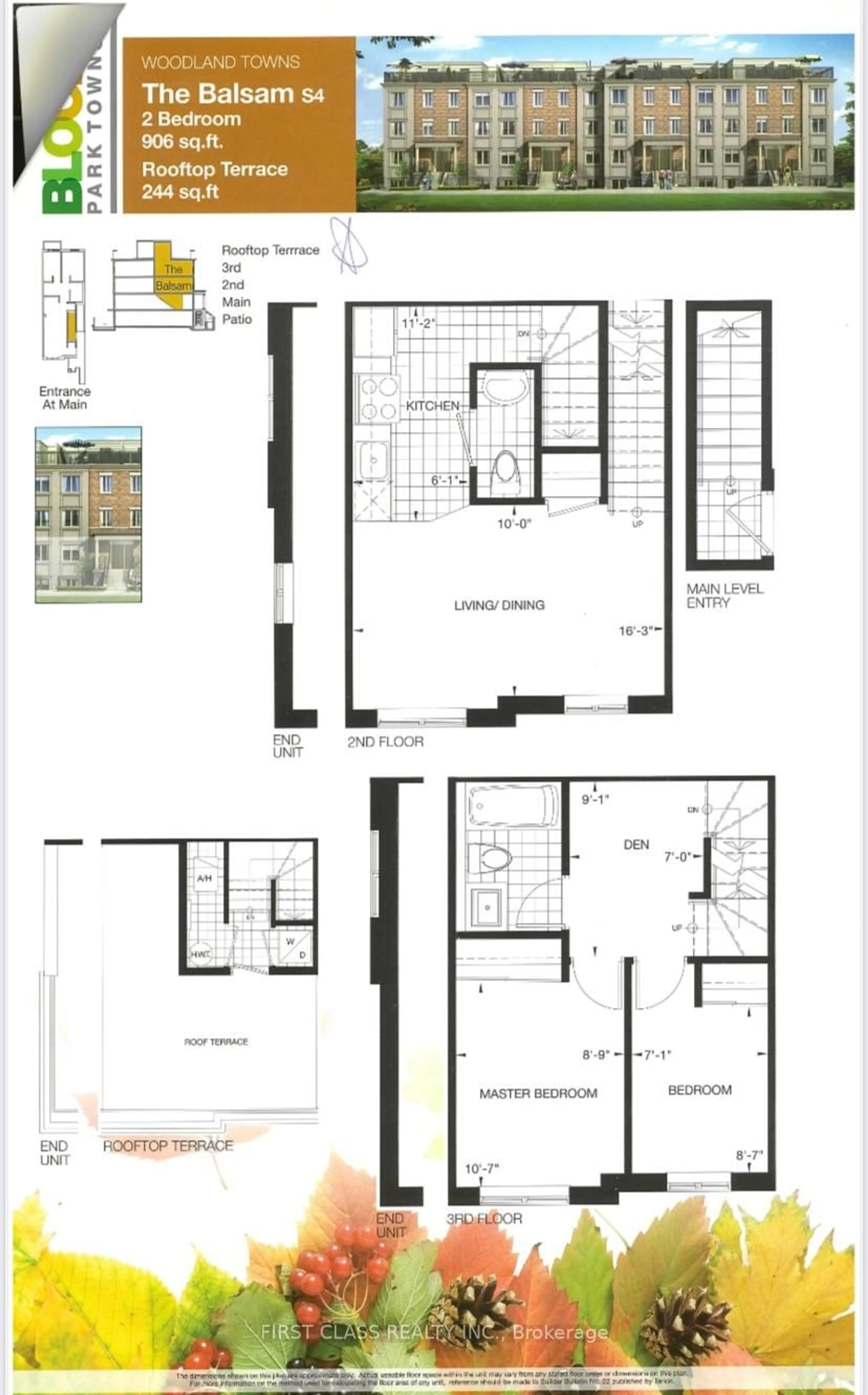 Floor plan for 17 Coneflower Cres #220, Toronto Ontario M2R 0A5