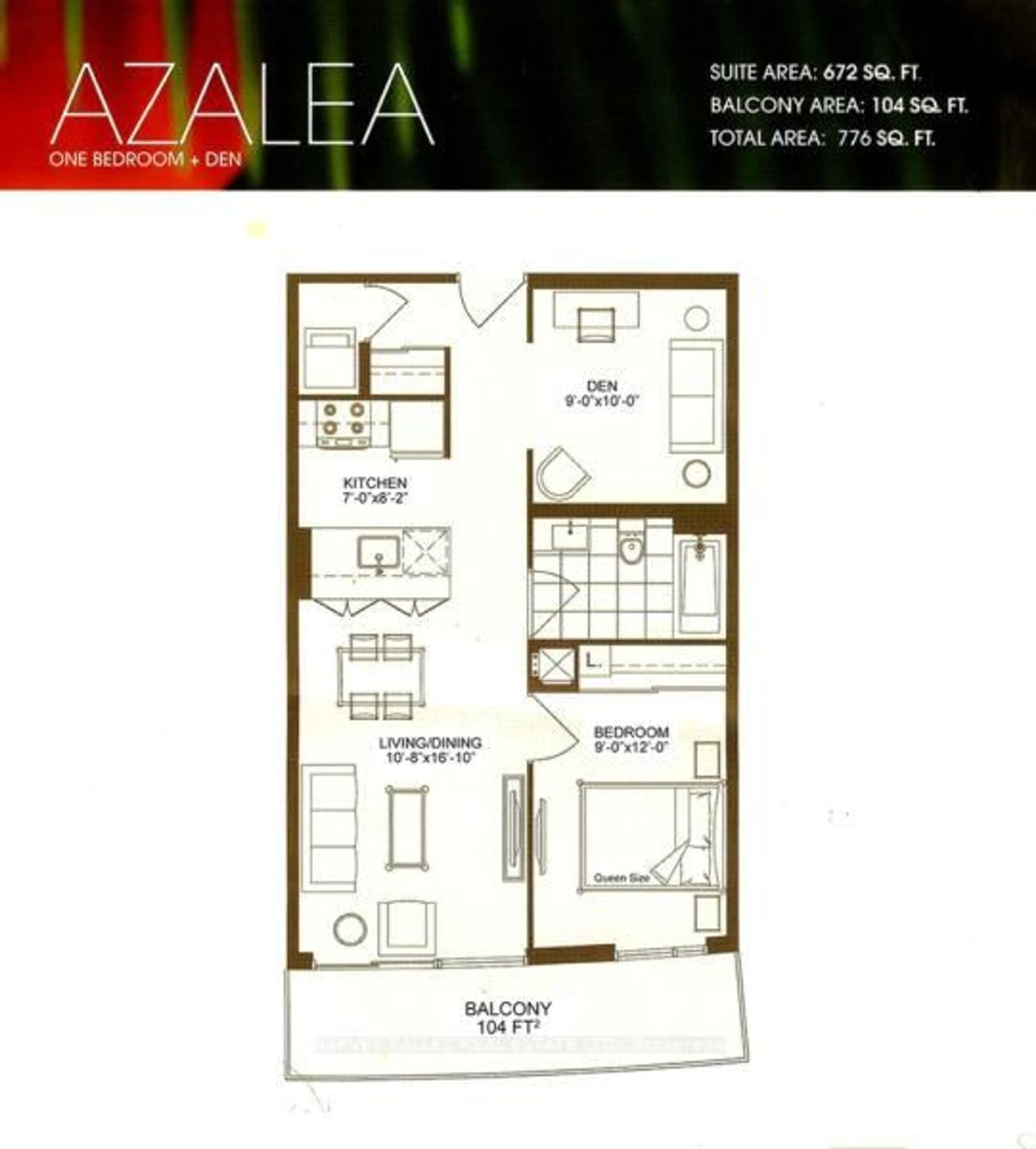 Floor plan for 70 Forest Manor Rd #2104, Toronto Ontario M2J 0A9