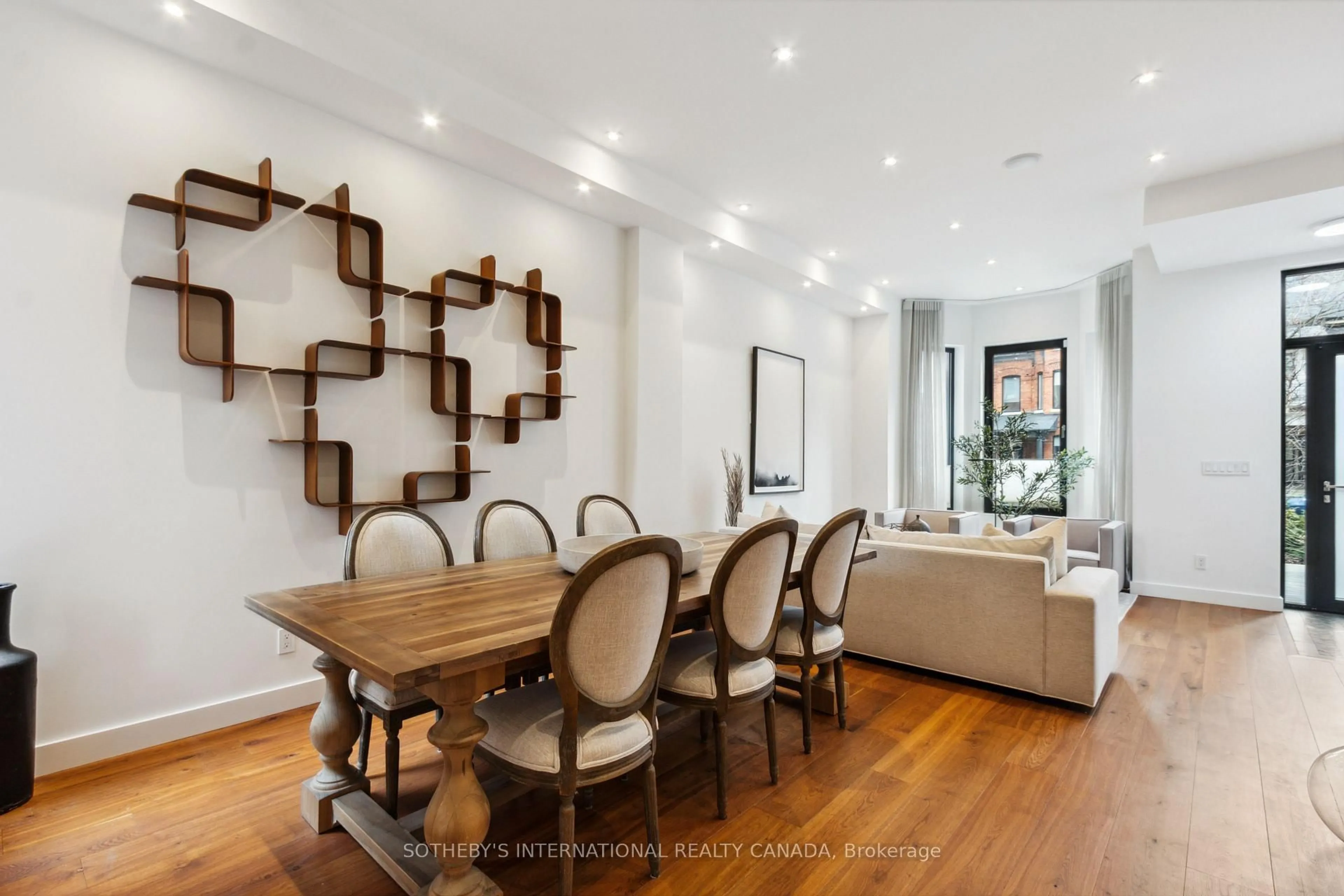 Dining room, wood/laminate floor for 410 Euclid Ave, Toronto Ontario M6G 2S9